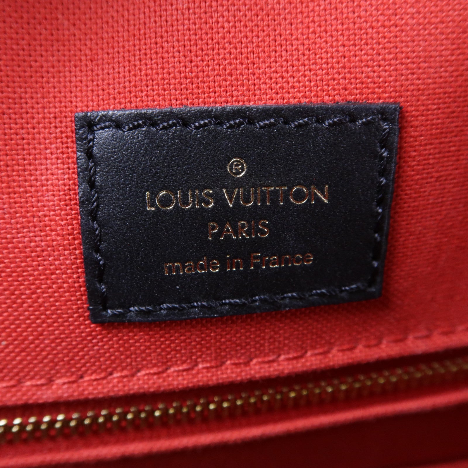 LOUIS VUITTON Monogram Giant/Reverse On The Go MM金扣手挽肩背兩用袋啡色