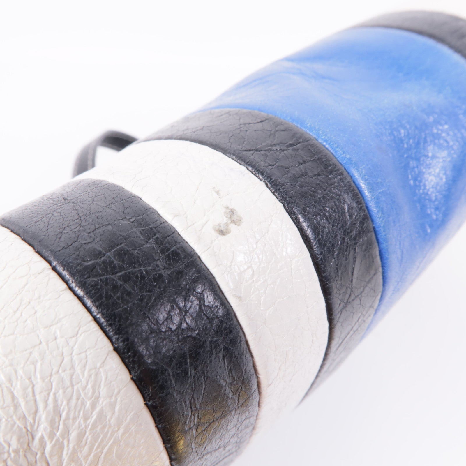 BALENCIAGA SHW Shoulder Bag 452460 Calfskin Leather White Blue Black Green