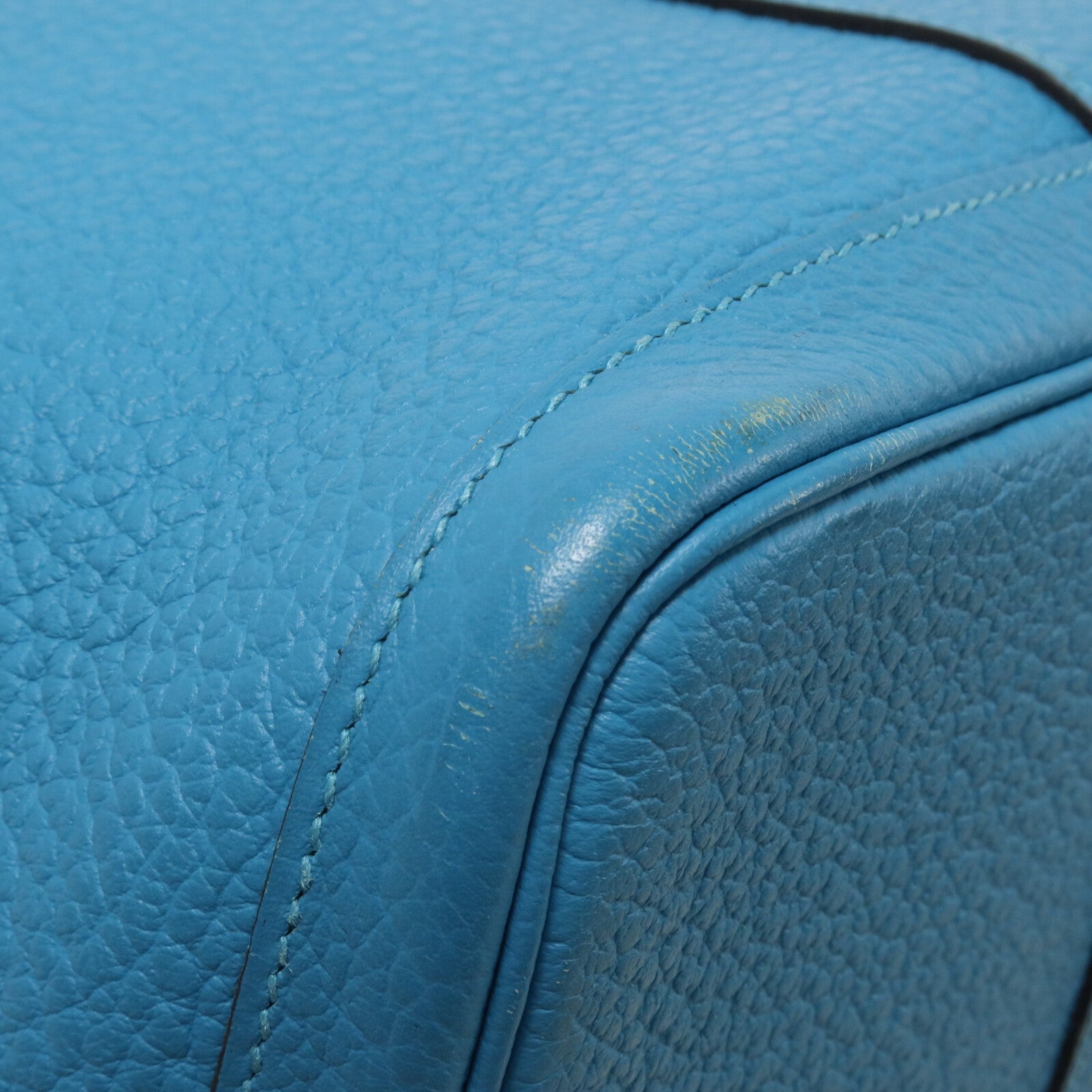HERMES Negonda皮革Garden Party PM手挽袋Turquoise
