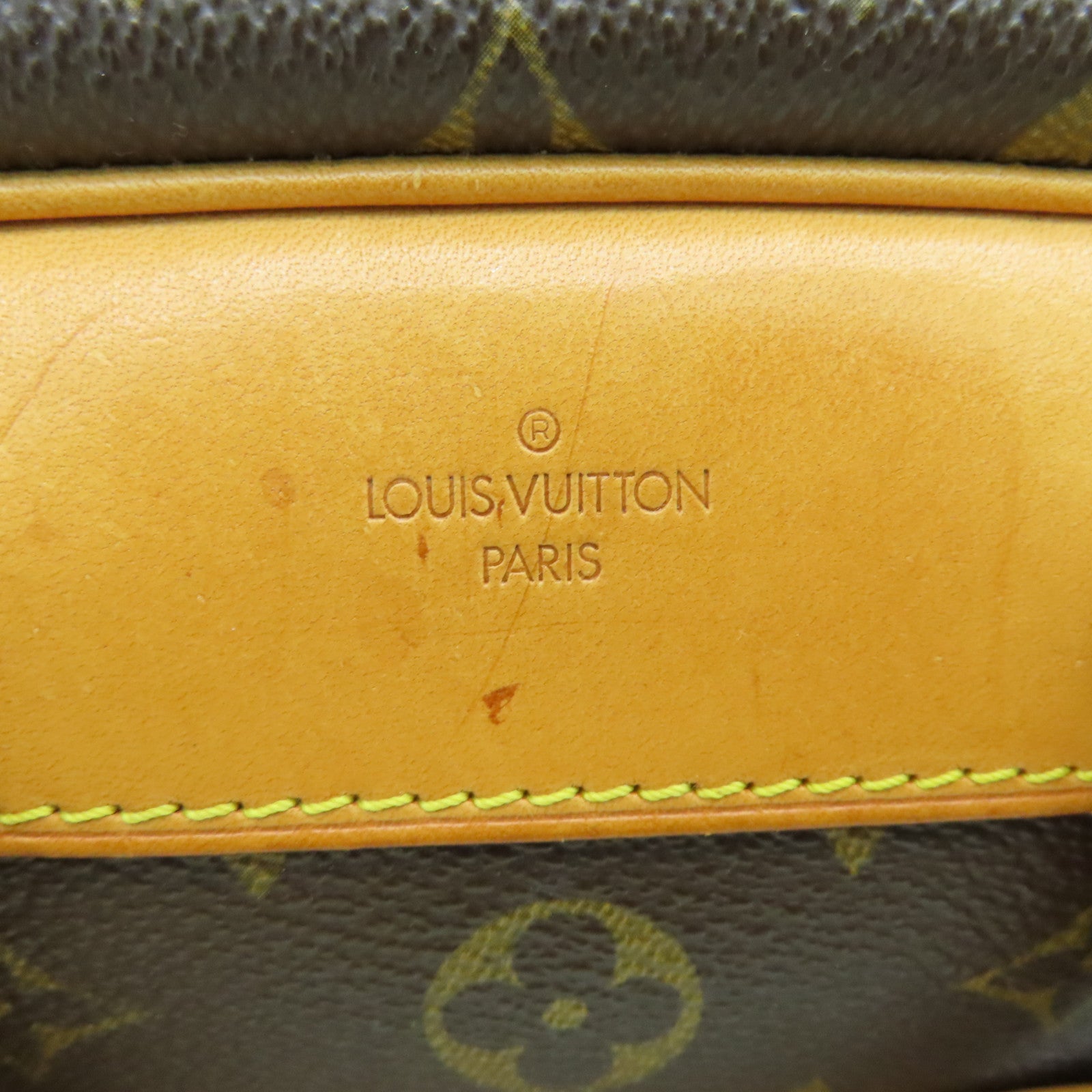 LOUIS VUITTON Monogram Trouville Hand Bag金扣手挽袋啡色