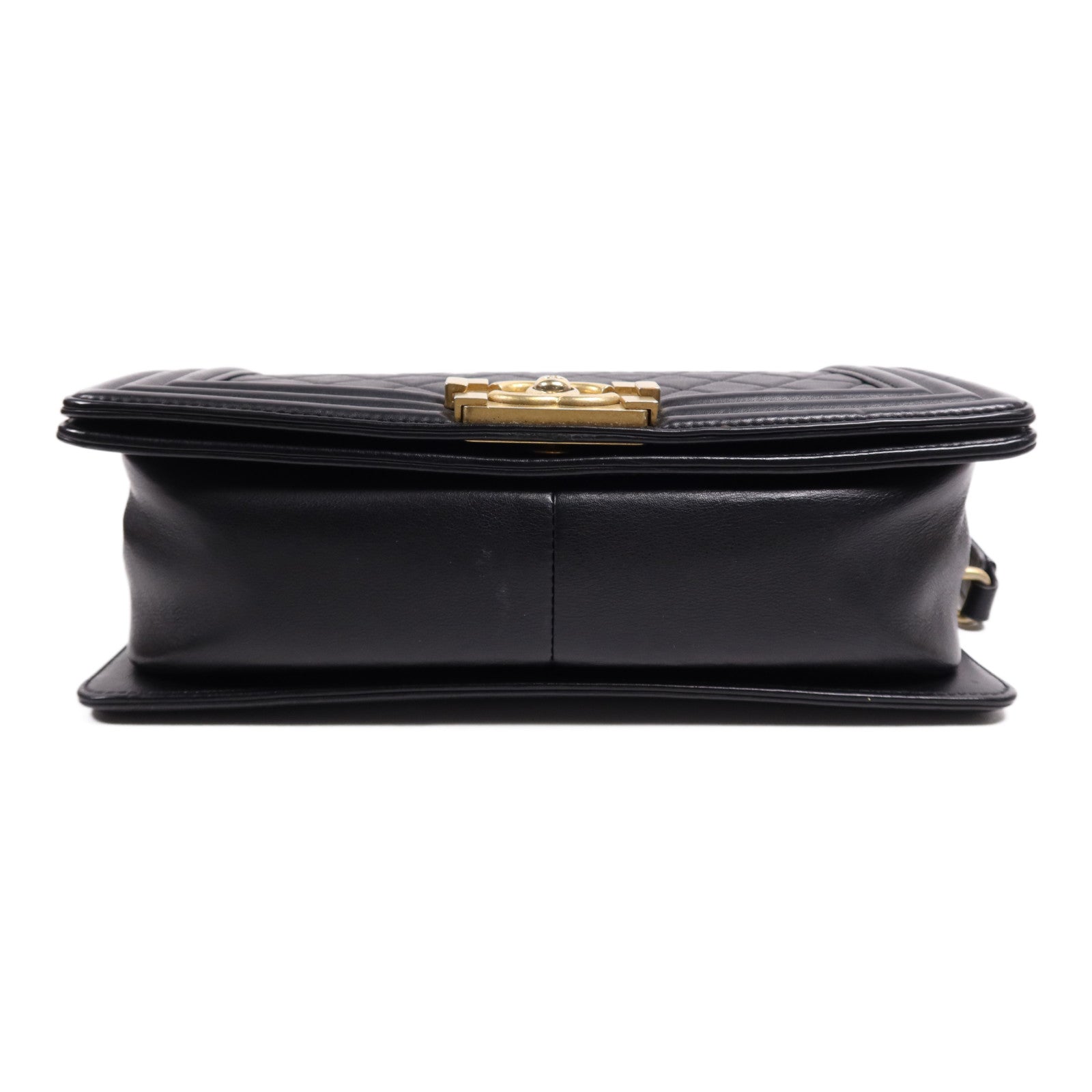 CHANEL 【激減優惠】羊皮皮革Boy 25金扣鏈帶肩背袋
