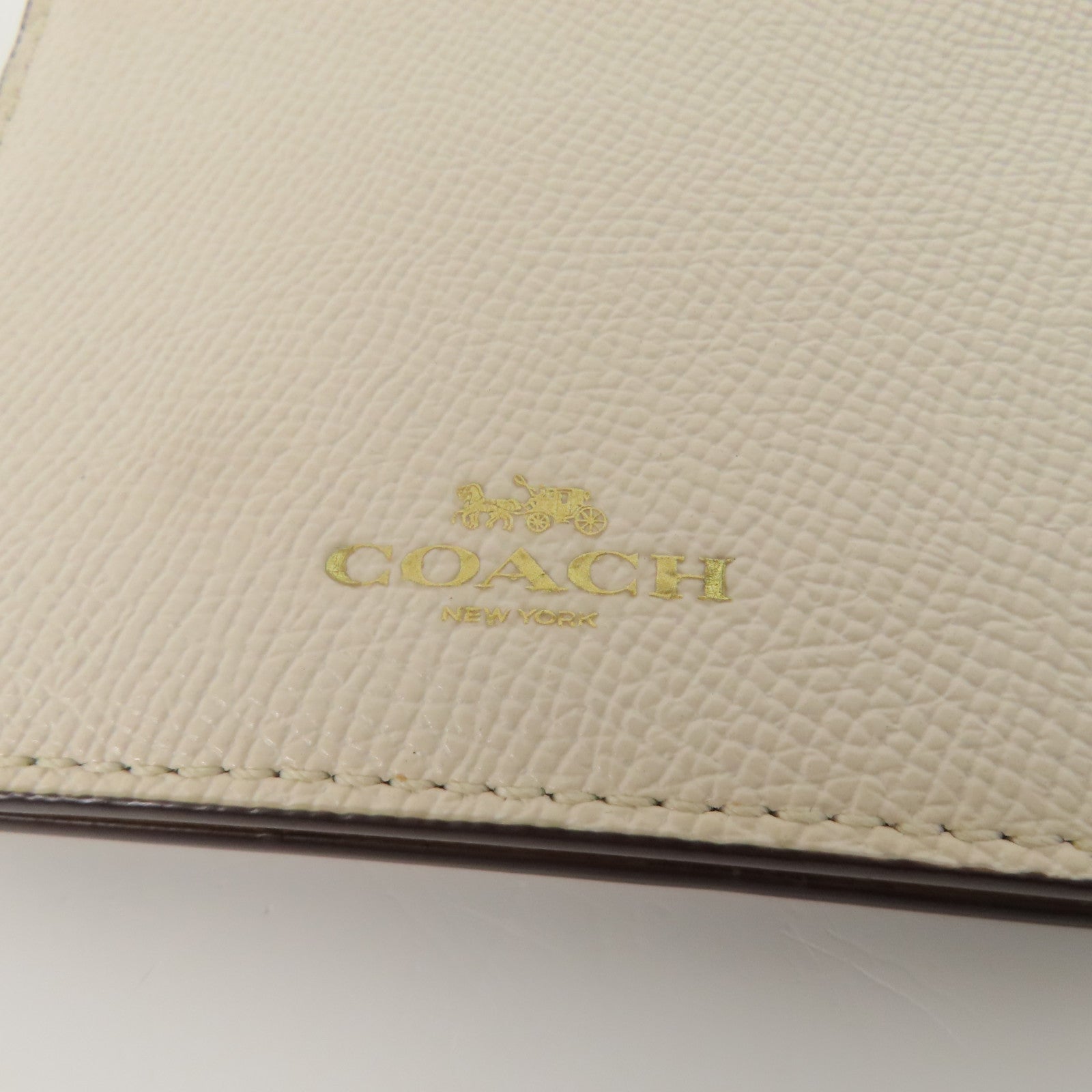 COACH 牛皮皮革Card Case金扣卡片套