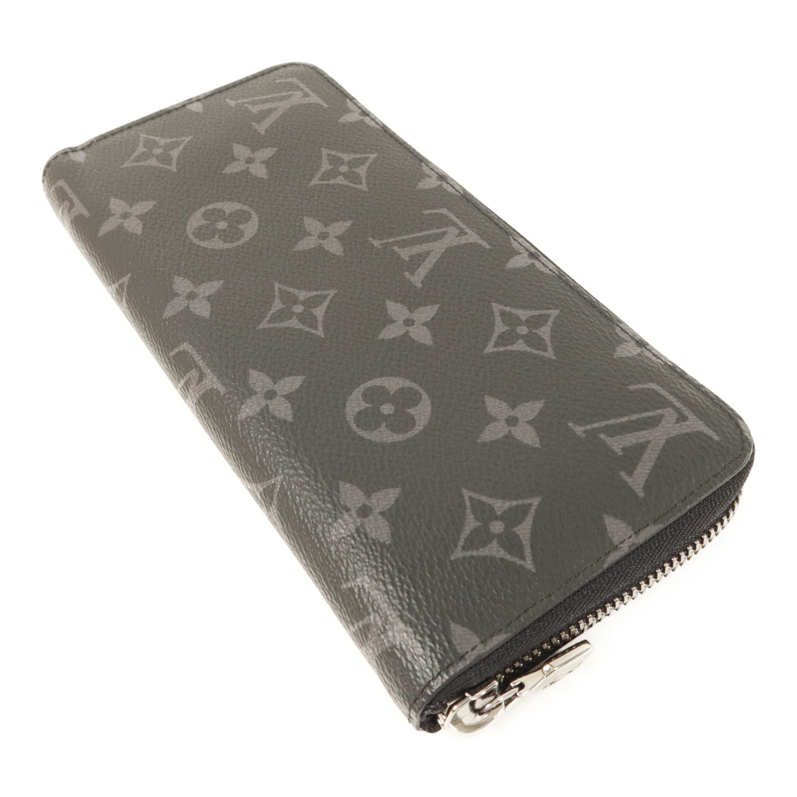 LOUIS VUITTON Monogram Eclipse Long Zipper Wallet銀扣長錢包