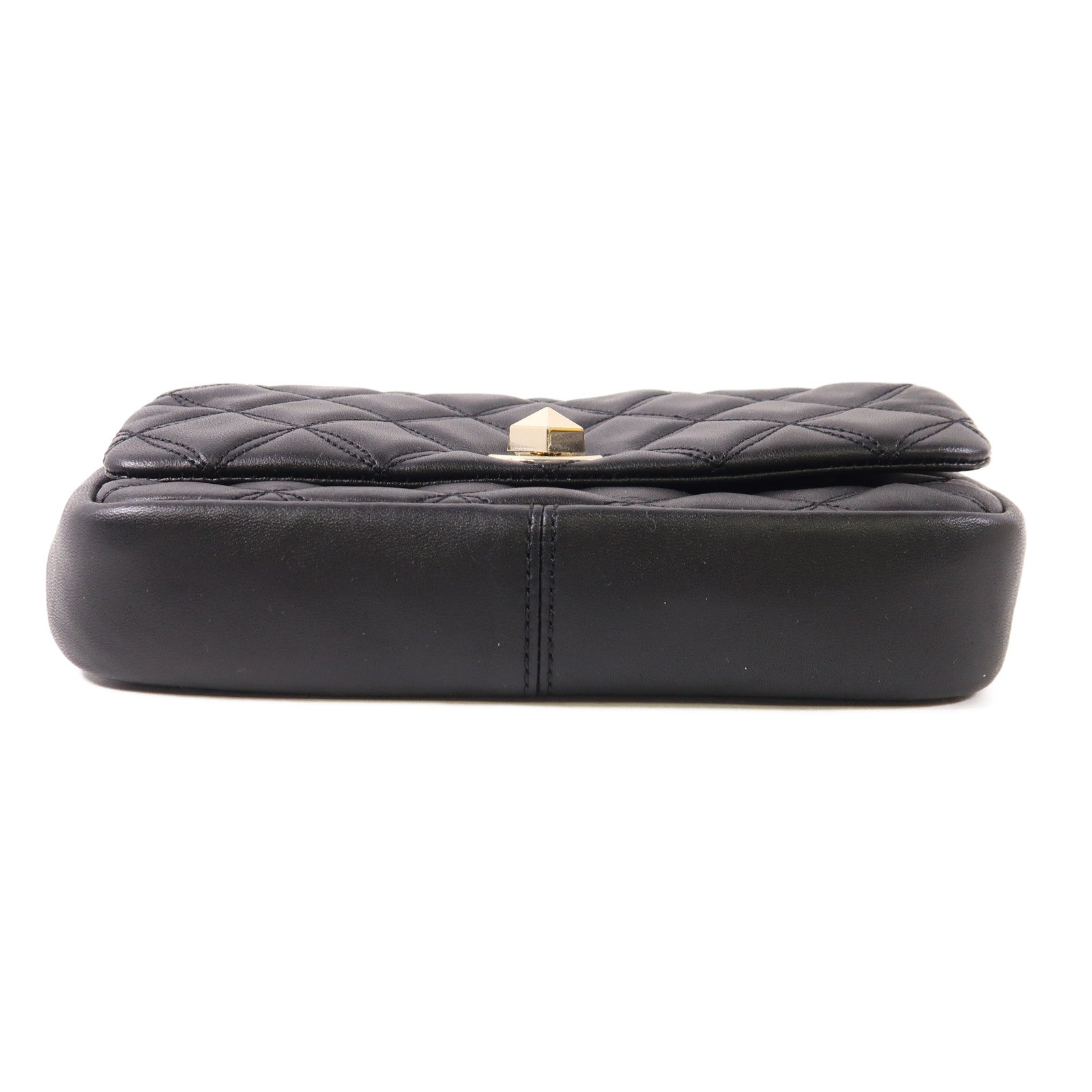 Kate Spade 皮革Flap Turnlock Shoulder Bag金扣鏈帶肩背袋