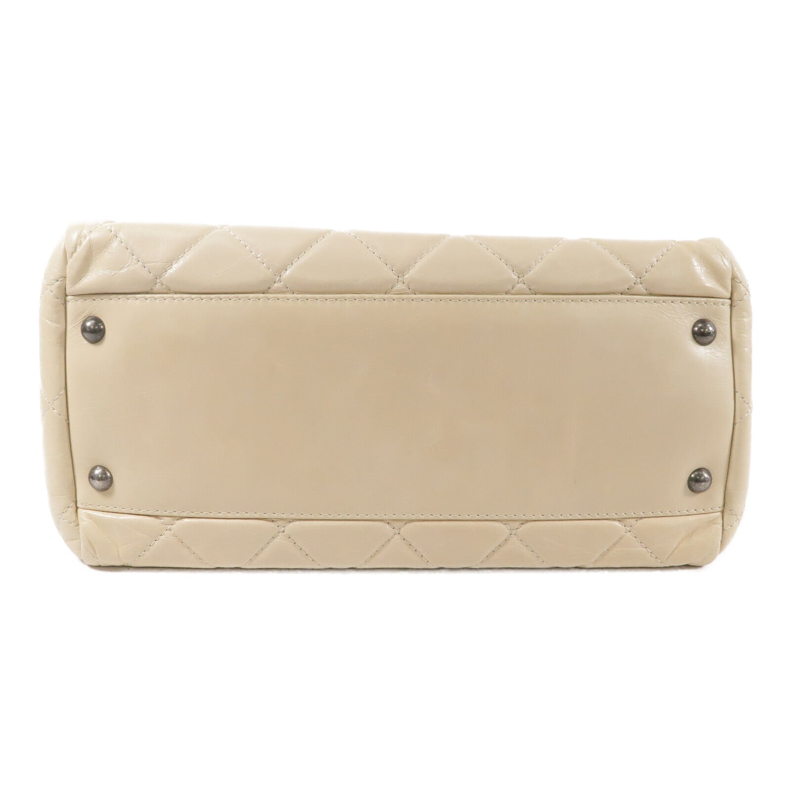 CHANEL 牛皮皮革Tote Bag鏈帶手挽袋