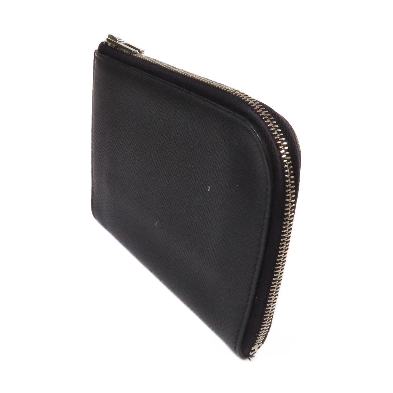 HERMES 【激減優惠】Epsom皮革Card/Coin Case銀扣零錢包/卡片套Noir黑色