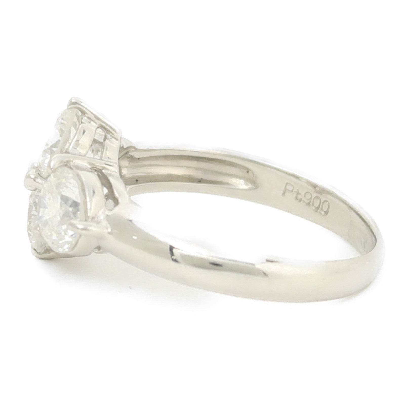 JEWELRY 【激減優惠】PT900鉑金Diamond Ring鑽石戒指US#5.75
