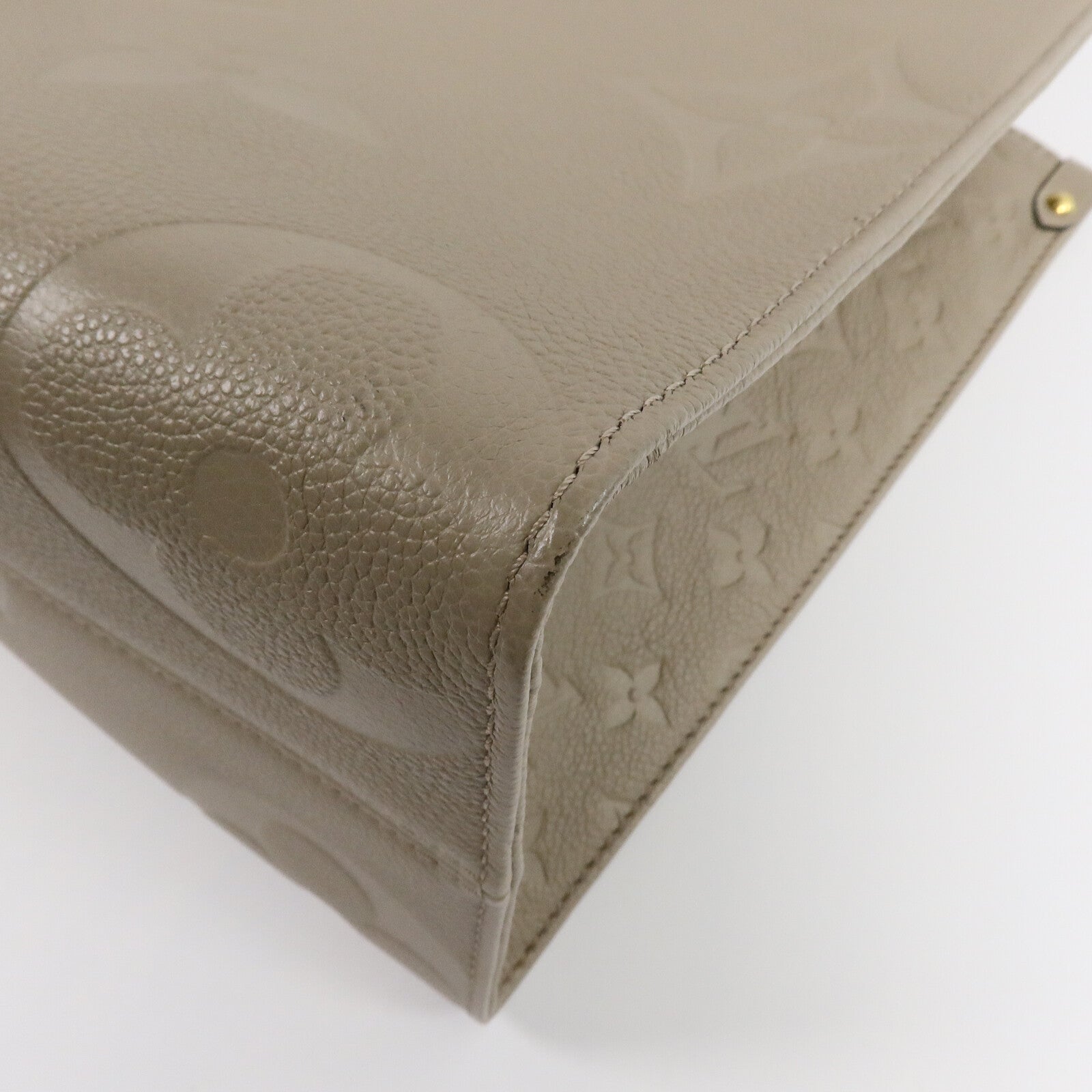 LOUIS VUITTON Monogram Empreinte On The Go MM金扣手挽肩背兩用袋
