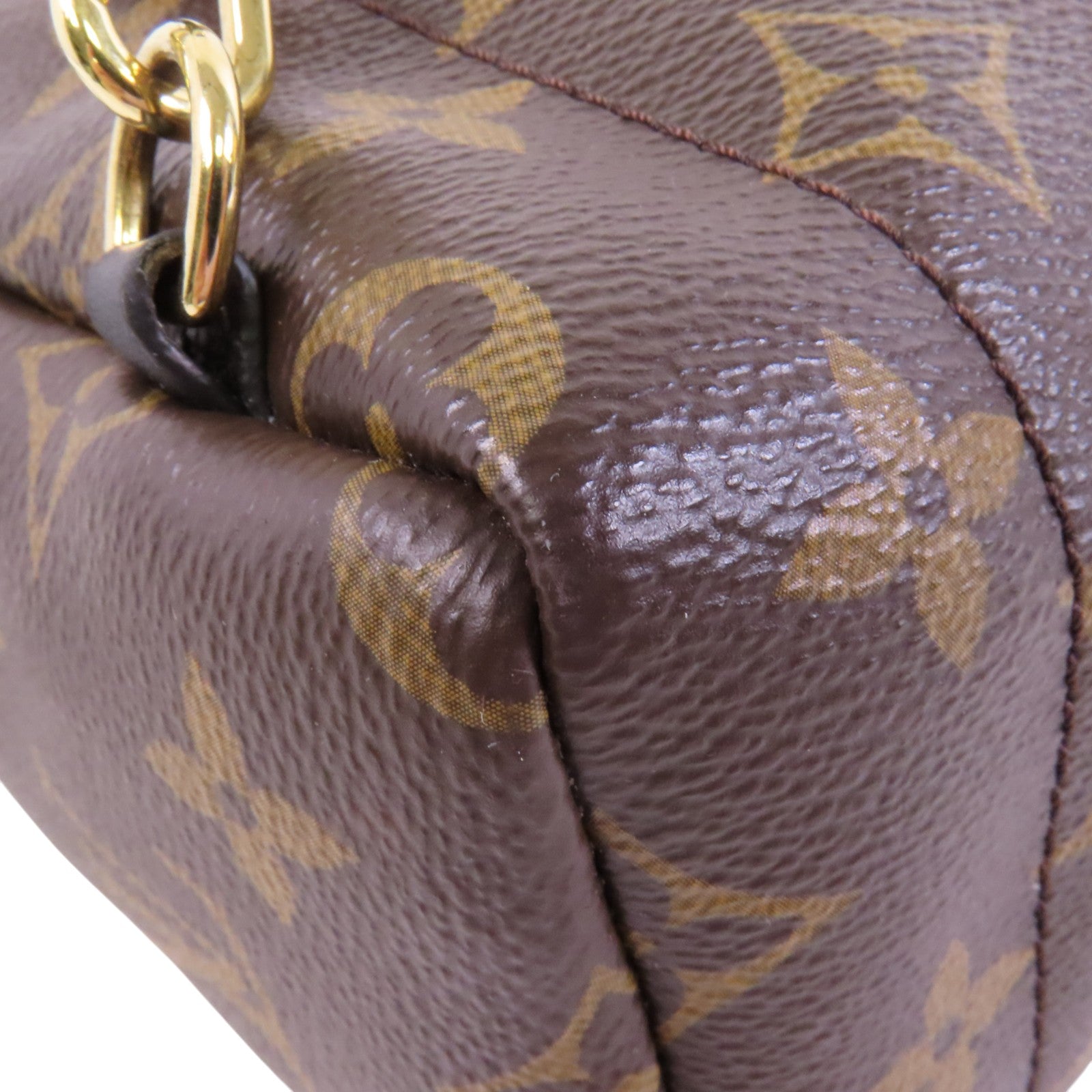 LOUIS VUITTON Monogram Palm Spring Mini銀扣背包/肩背兩用袋