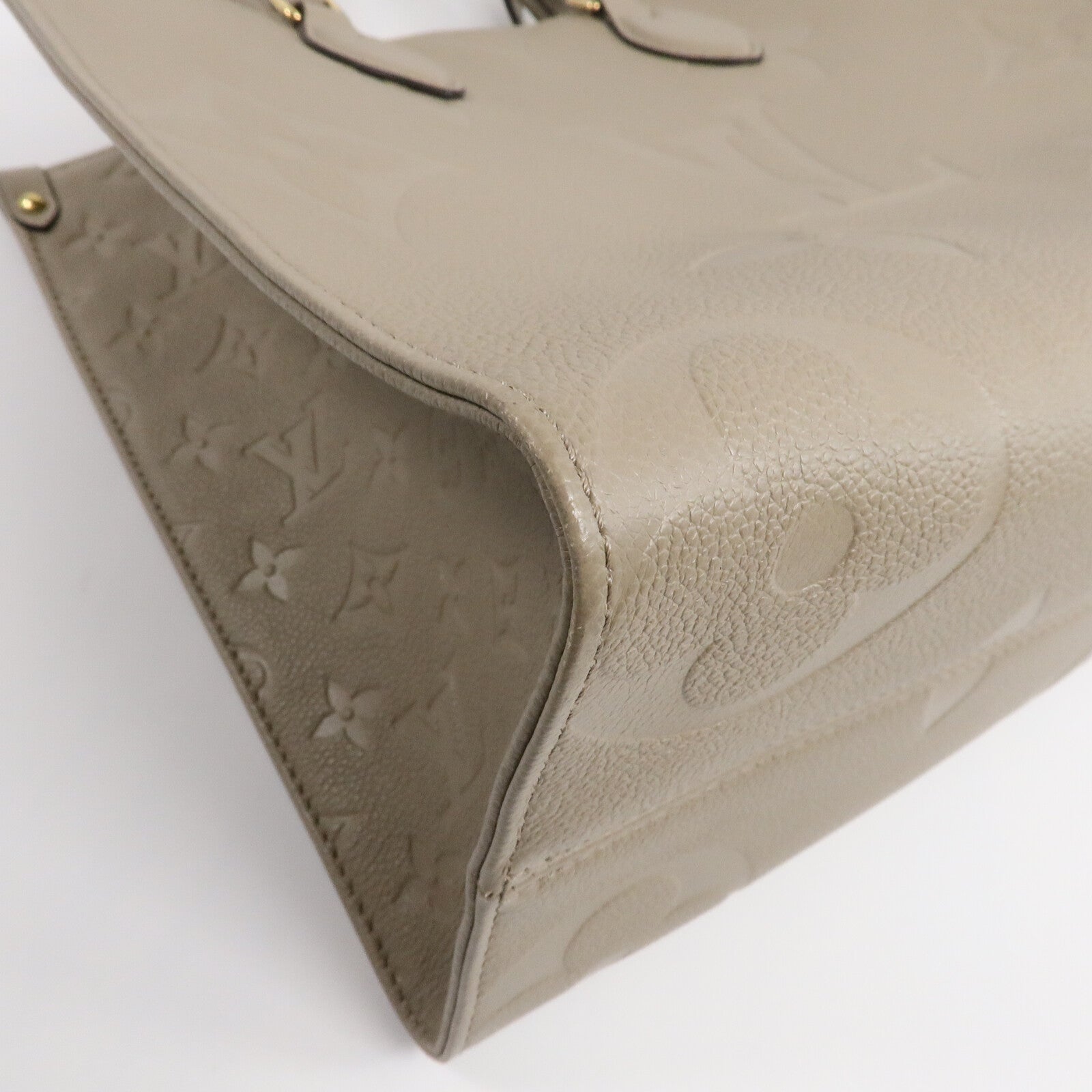 LOUIS VUITTON Monogram Empreinte On The Go MM金扣手挽肩背兩用袋