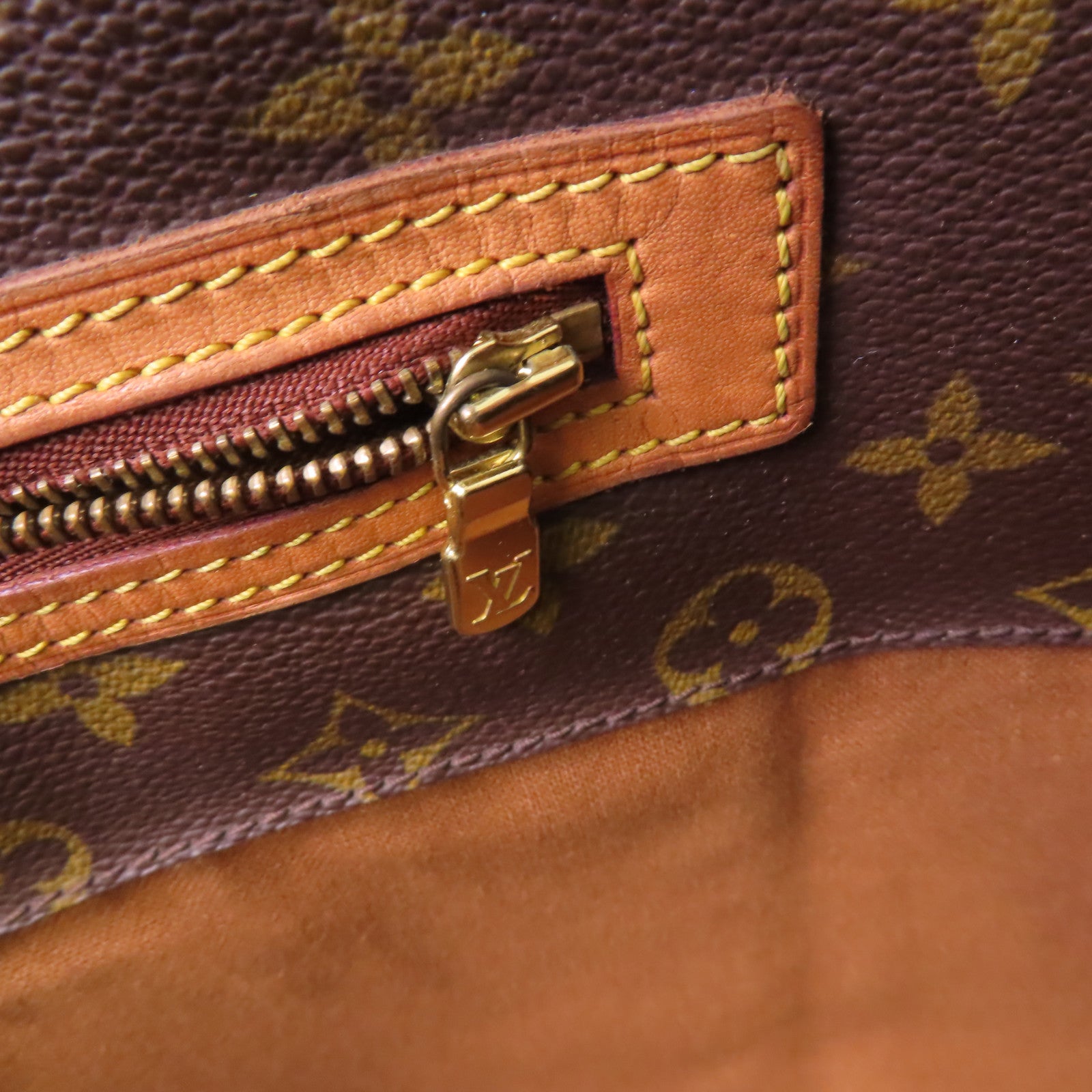 LOUIS VUITTON Monogram Cabas Alto Tote Bag金扣肩背袋啡色