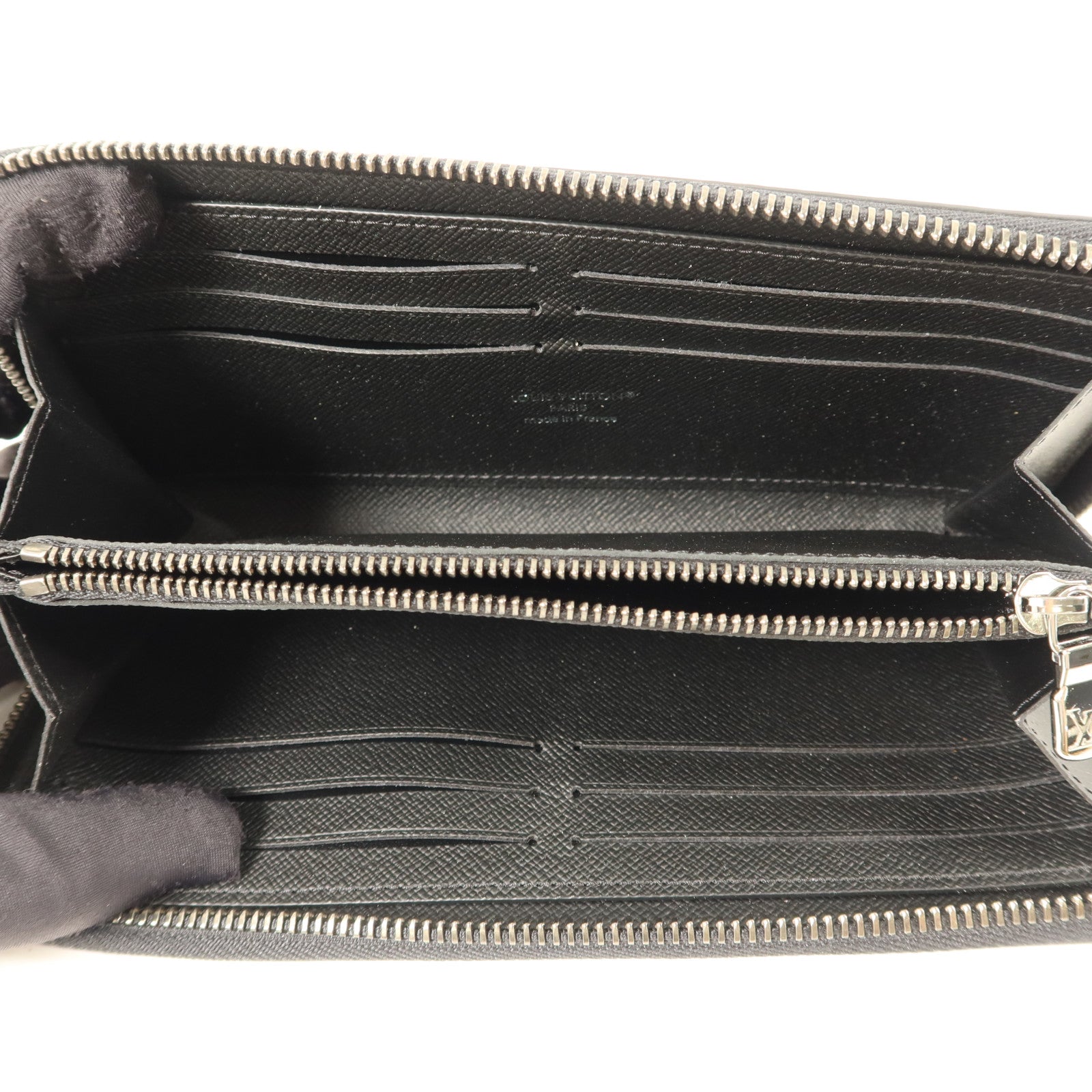 LOUIS VUITTON Monogram Eclipse Long Zipper Wallet銀扣長錢包