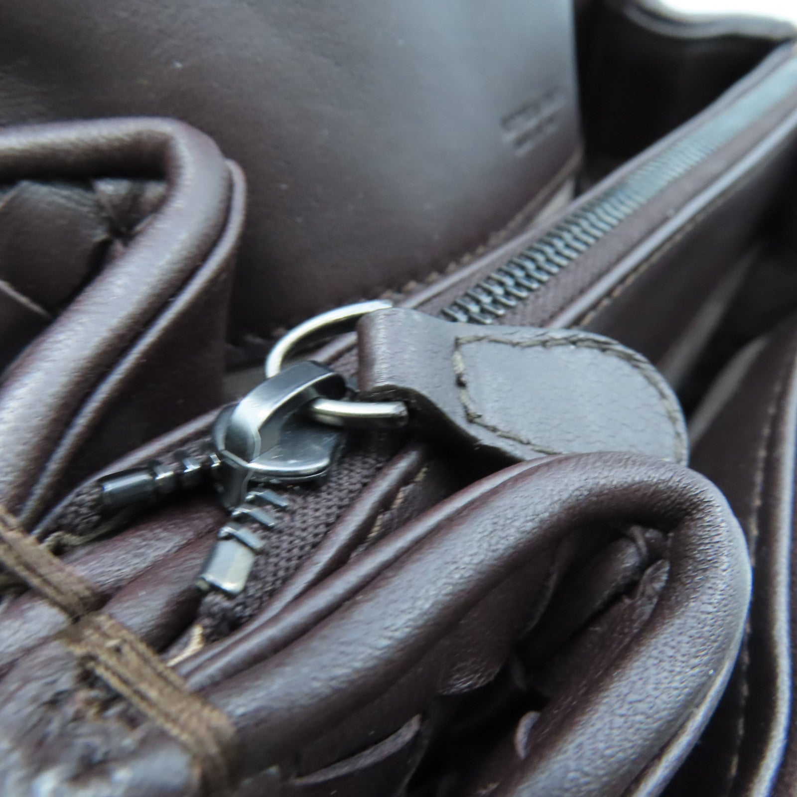 BOTTEGA VENETA 织纹皮革Clutch Bag手拿包啡色