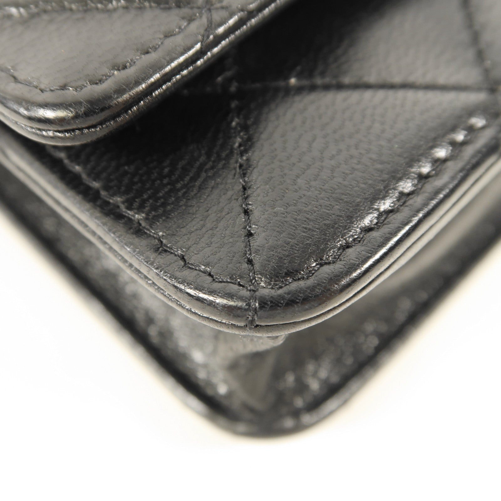 CHANEL 牛皮皮革WOC Wallet On Chain金扣鏈帶肩背袋