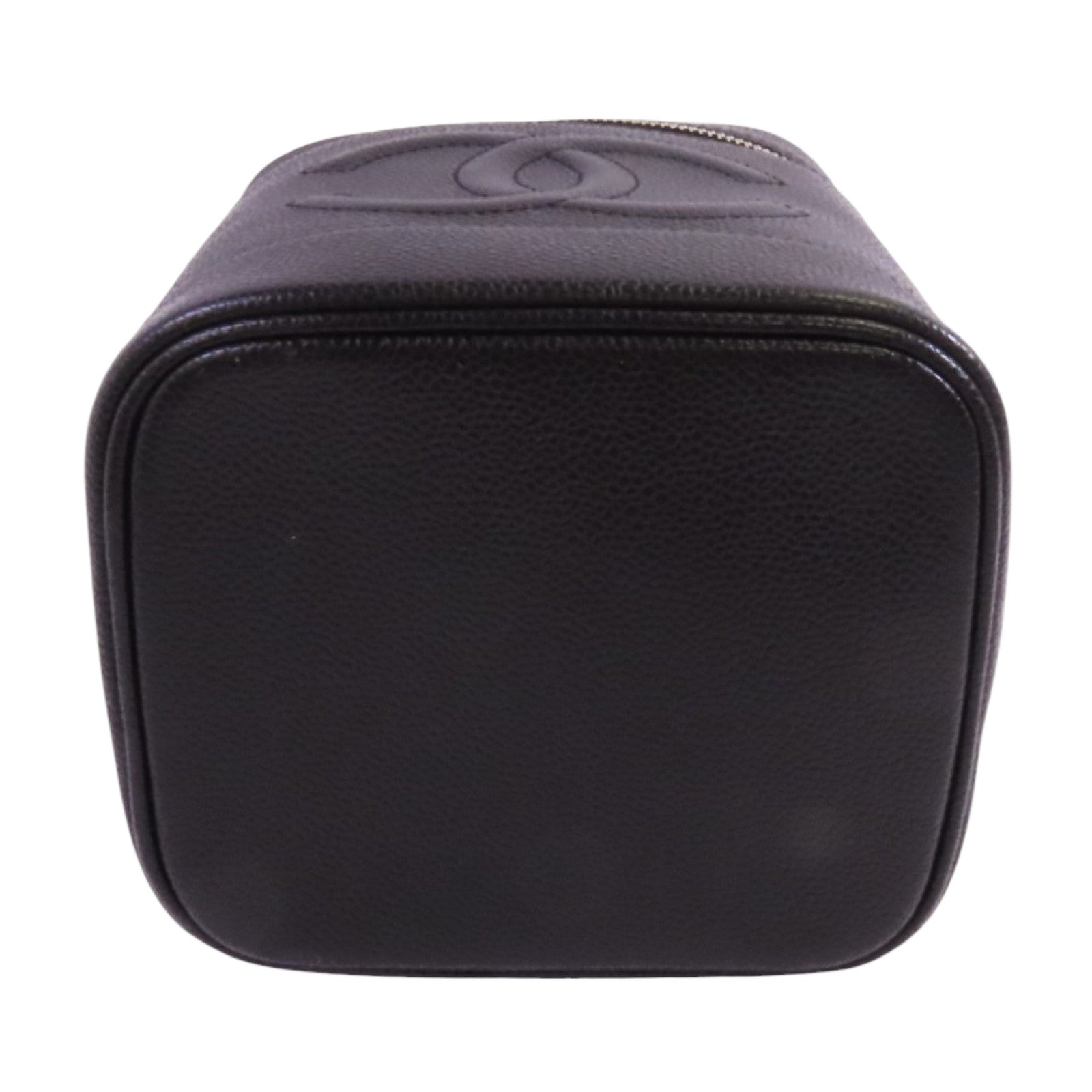 CHANEL 【激減優惠】牛皮皮革Vintage Vanity Case金扣手挽袋