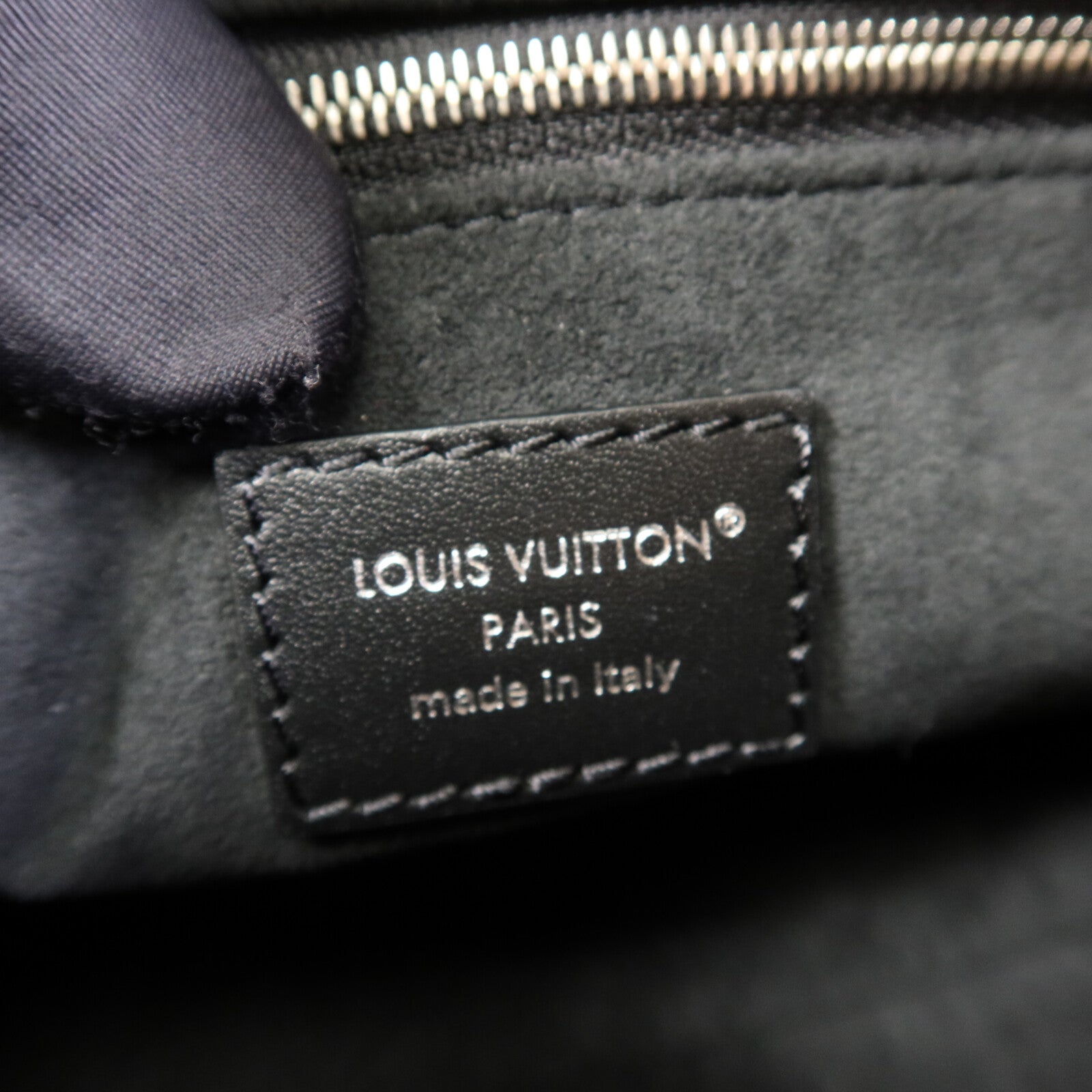 LOUIS VUITTON Monogram/羊皮皮革Carryall Vibe BB銀扣鏈帶肩背袋