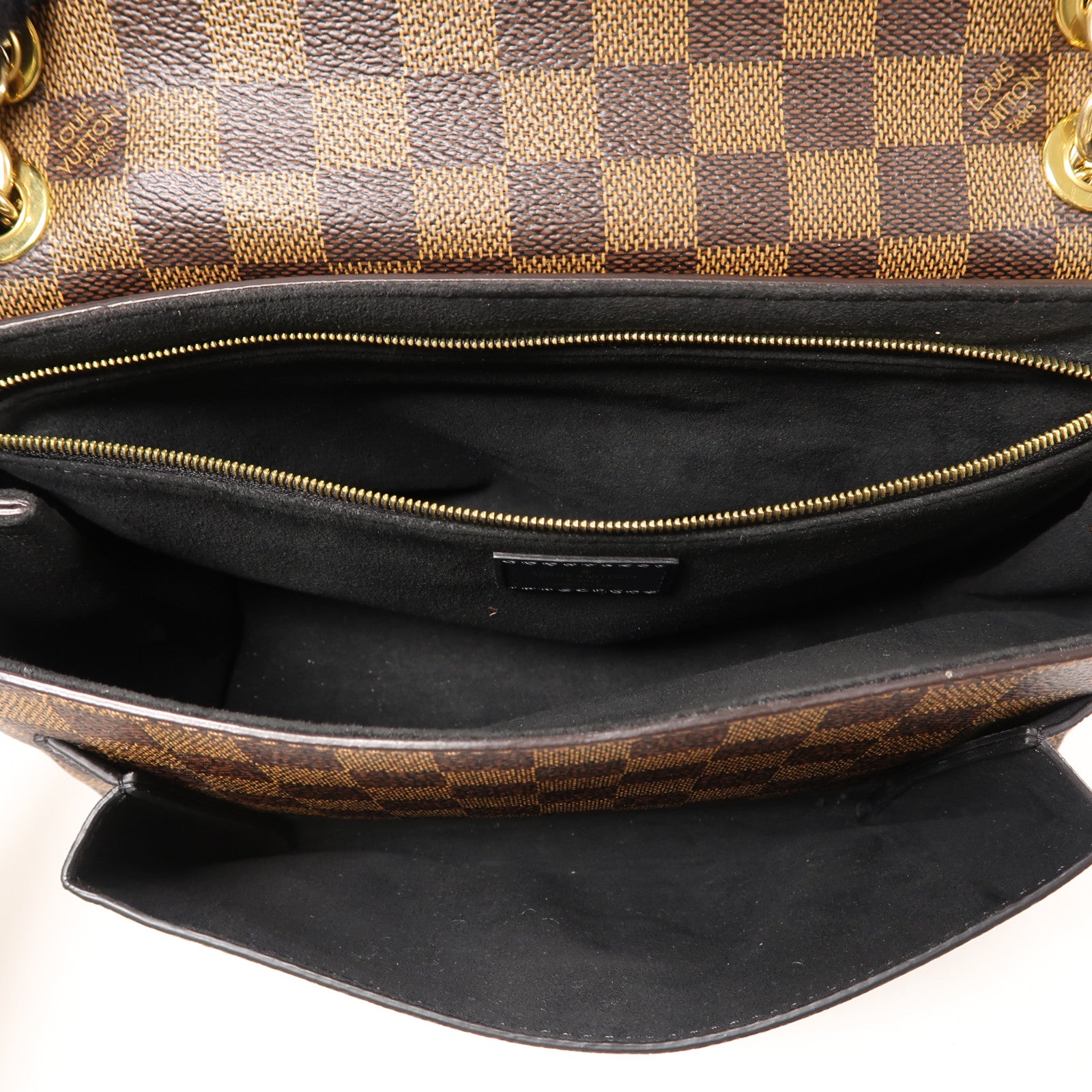 LOUIS VUITTON Damier Vavin金扣鏈帶肩背袋