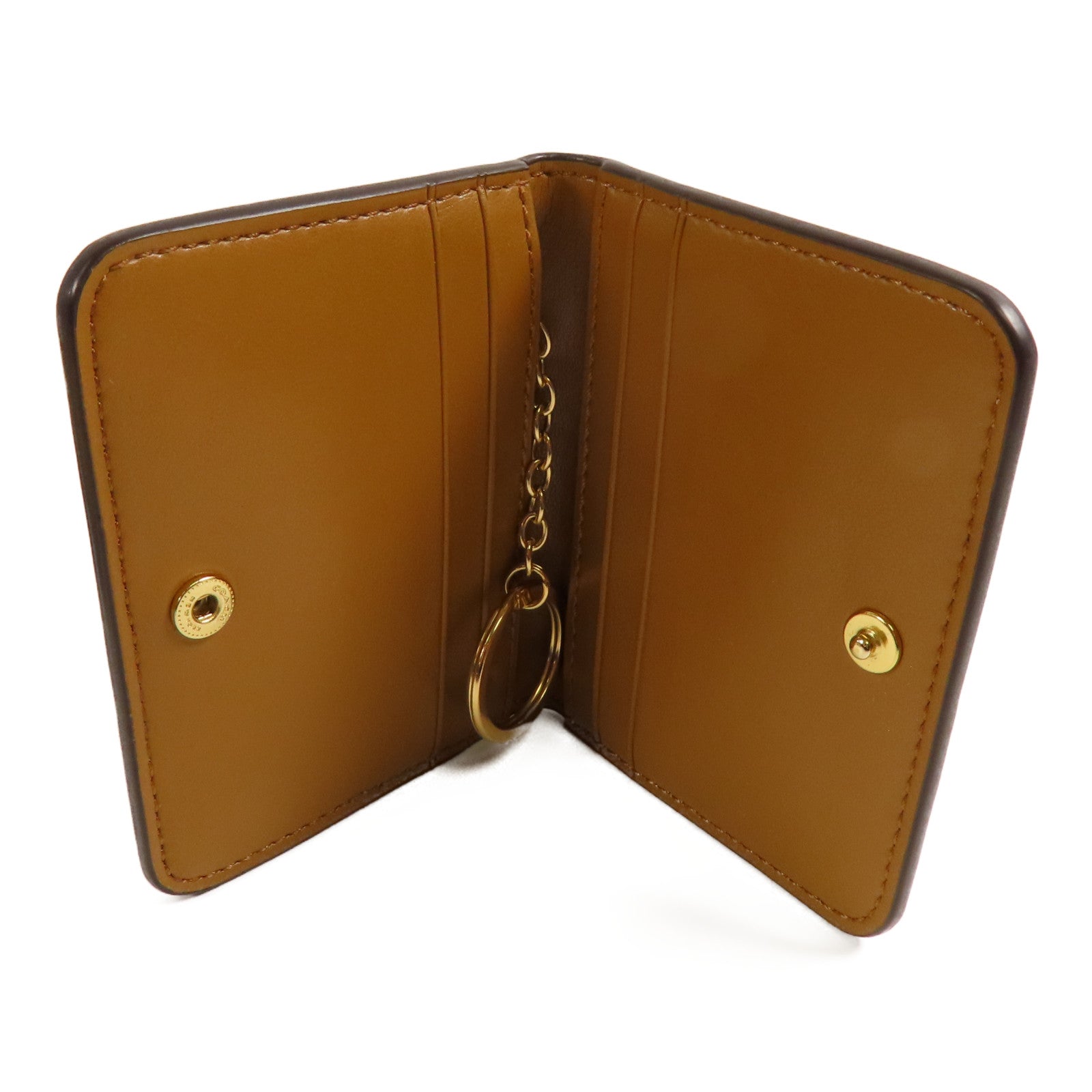 COACH 牛皮皮革Card Case金扣卡片套