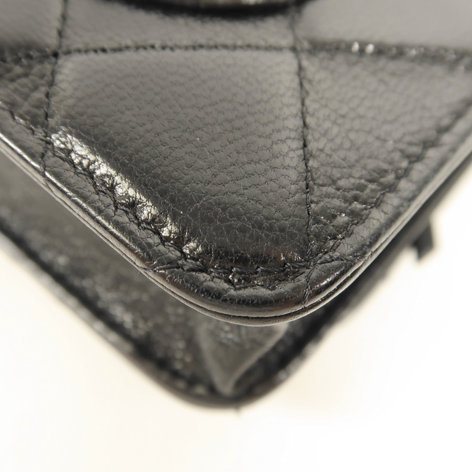 CHANEL 牛皮皮革WOC Wallet On Chain金扣鏈帶肩背袋