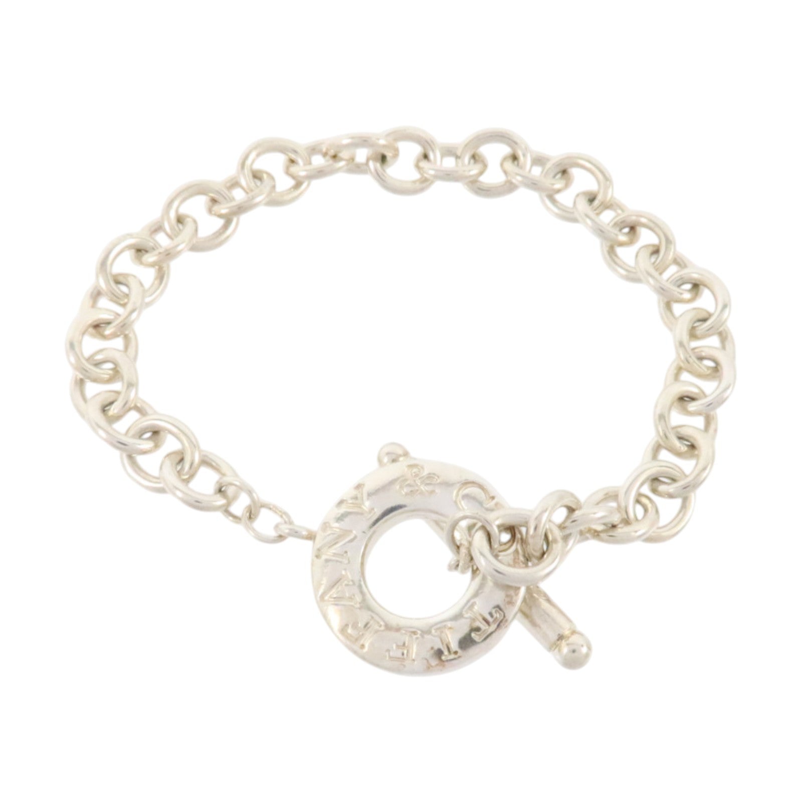 TIFFANY＆CO 925純銀Toggle Chain Bracelet手鏈