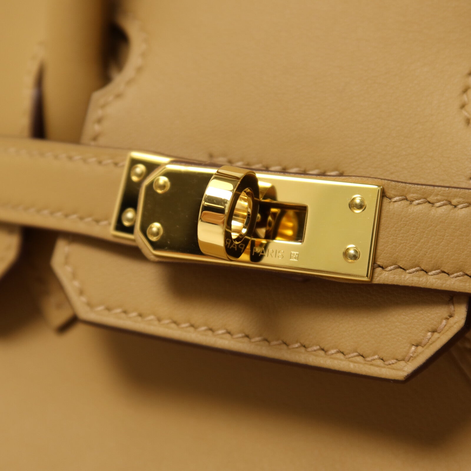 HERMES Swift皮革Birkin 25手挽袋Biscuit