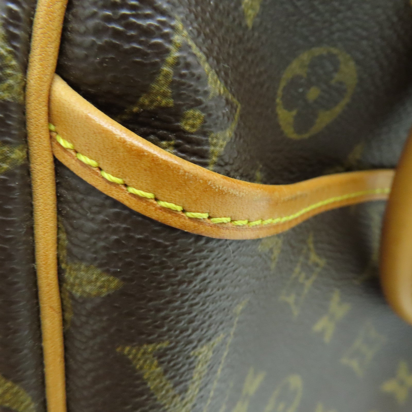 LOUIS VUITTON Monogram Trouville Hand Bag金扣手挽袋啡色
