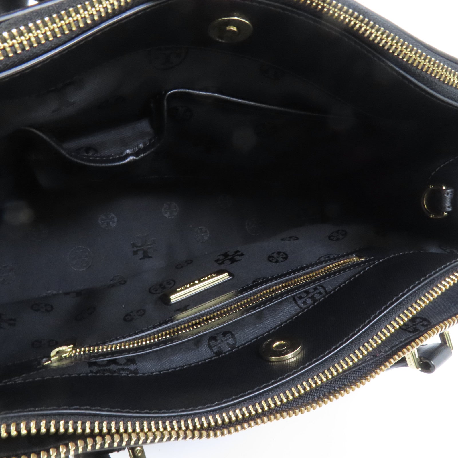 Tory Burch 牛皮皮革Robinson Double Zip Tote金扣手挽肩背兩用袋