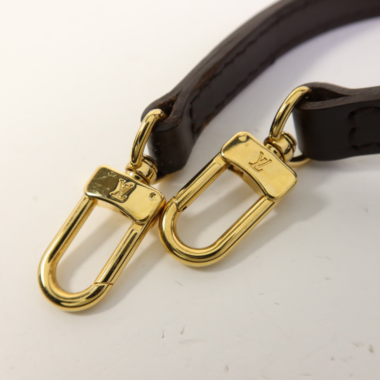 LOUIS VUITTON Damier Eva金扣手挽肩背兩用袋棕色