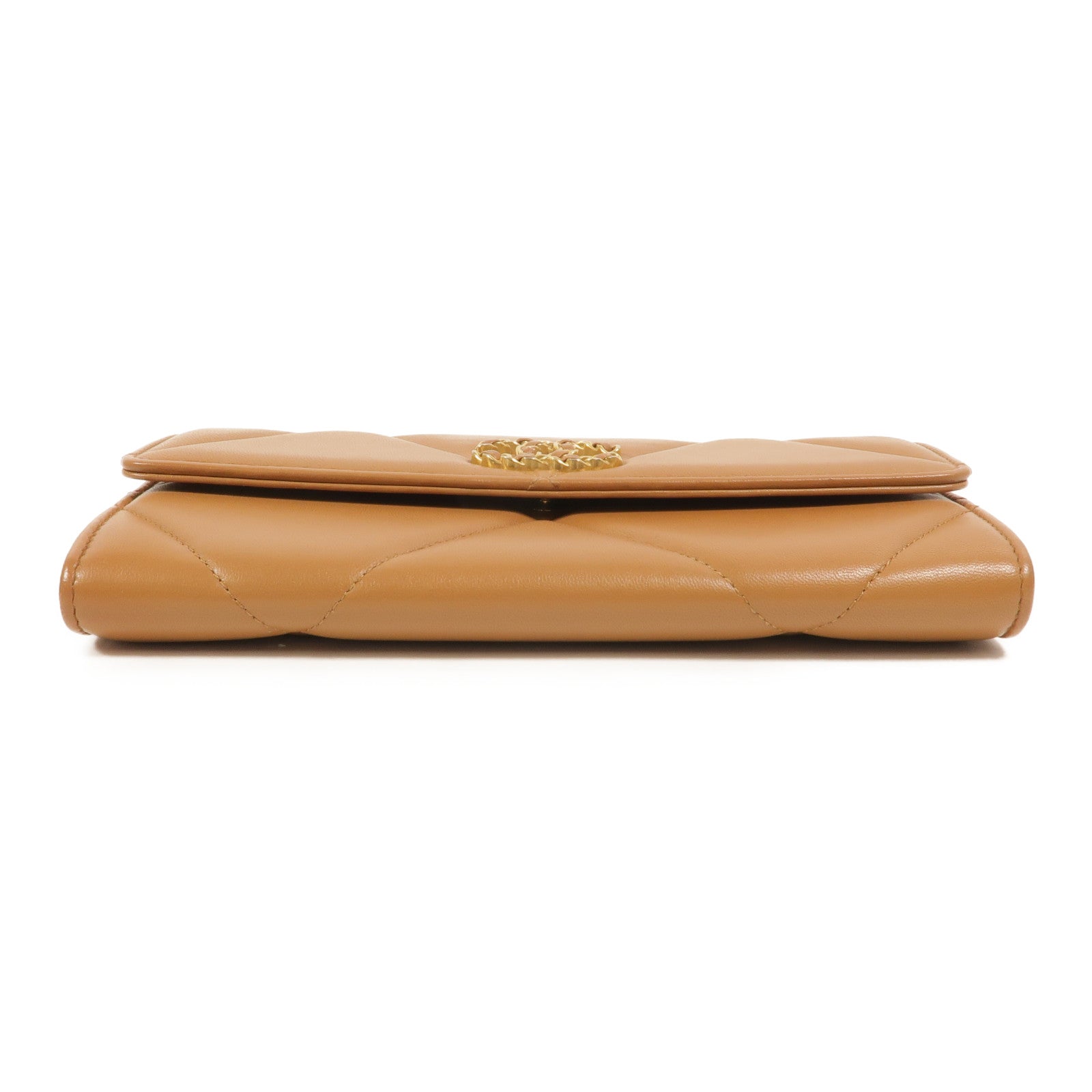 CHANEL 羊皮皮革C19 Long Wallet長錢包