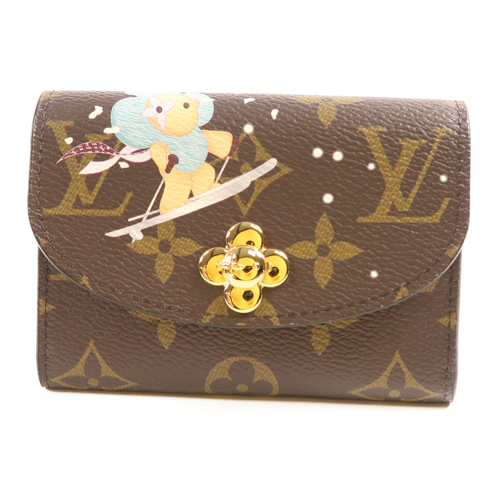 LOUIS VUITTON Monogram Rosalie Coin Purse金扣零錢包