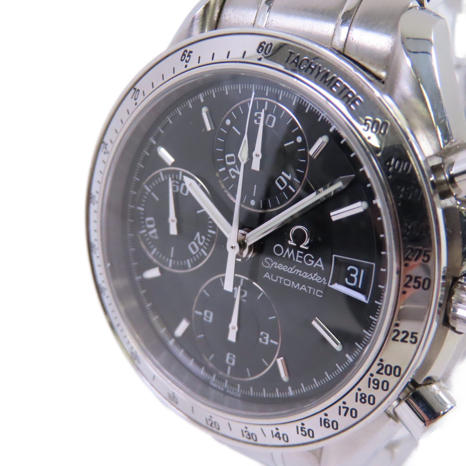 OMEGA Speedmaster Watch不鏽鋼手錶自動機芯黑色