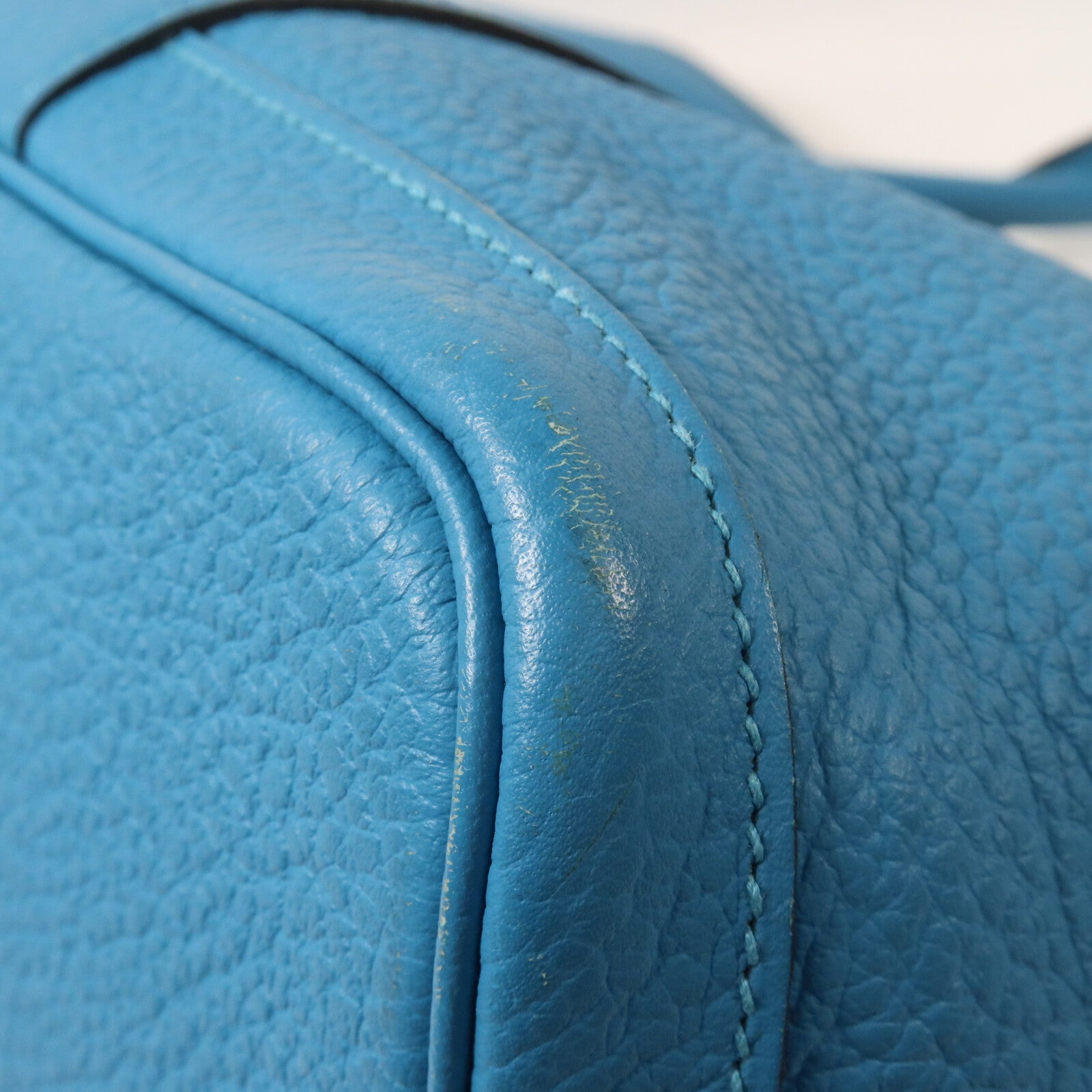 HERMES Negonda皮革Garden Party PM手挽袋Turquoise