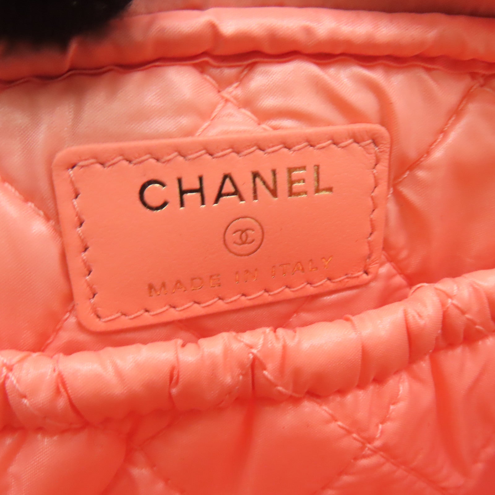 CHANEL 【激減優惠】菱格Caviar皮革Clutch Bag金扣手拿包粉紅色