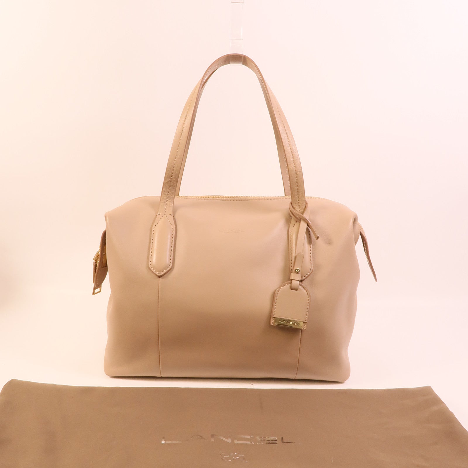 LANCEL 牛皮皮革Handbag手挽袋
