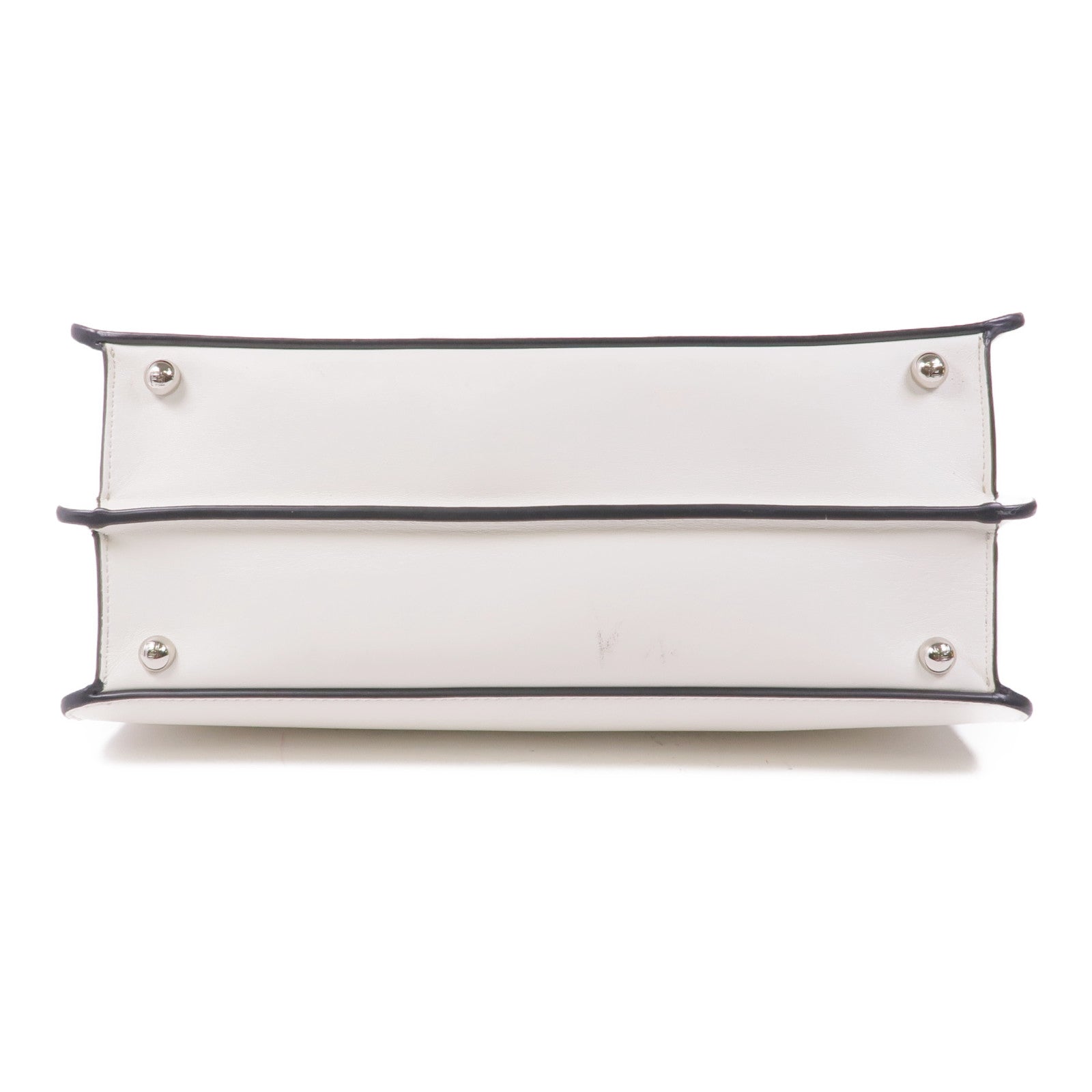 FENDI 牛皮皮革Peekaboo銀扣手挽肩背兩用袋