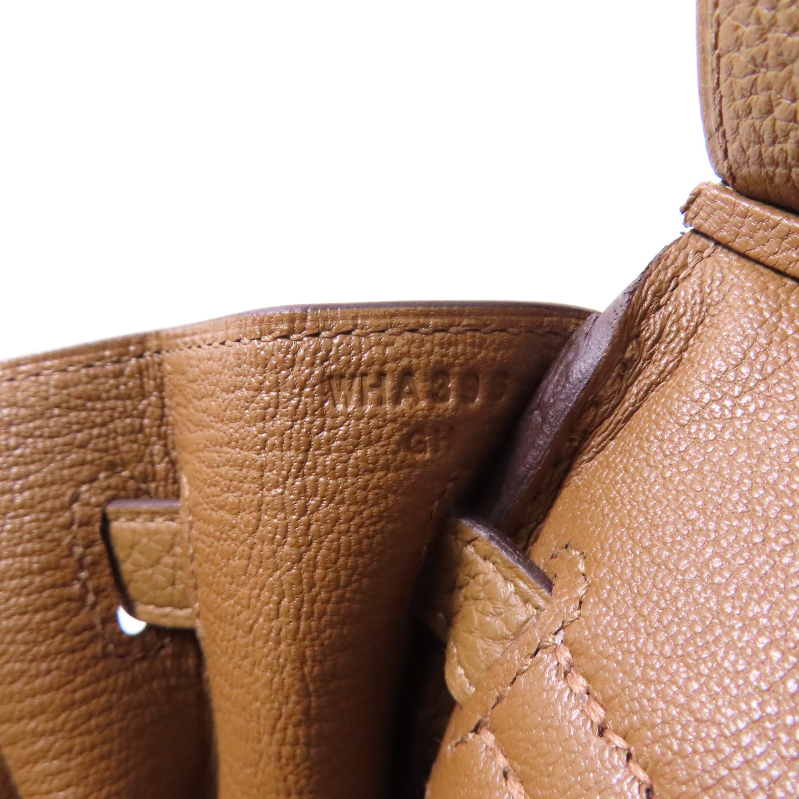 HERMES Togo皮革Birkin 25銀扣手挽袋Alezan