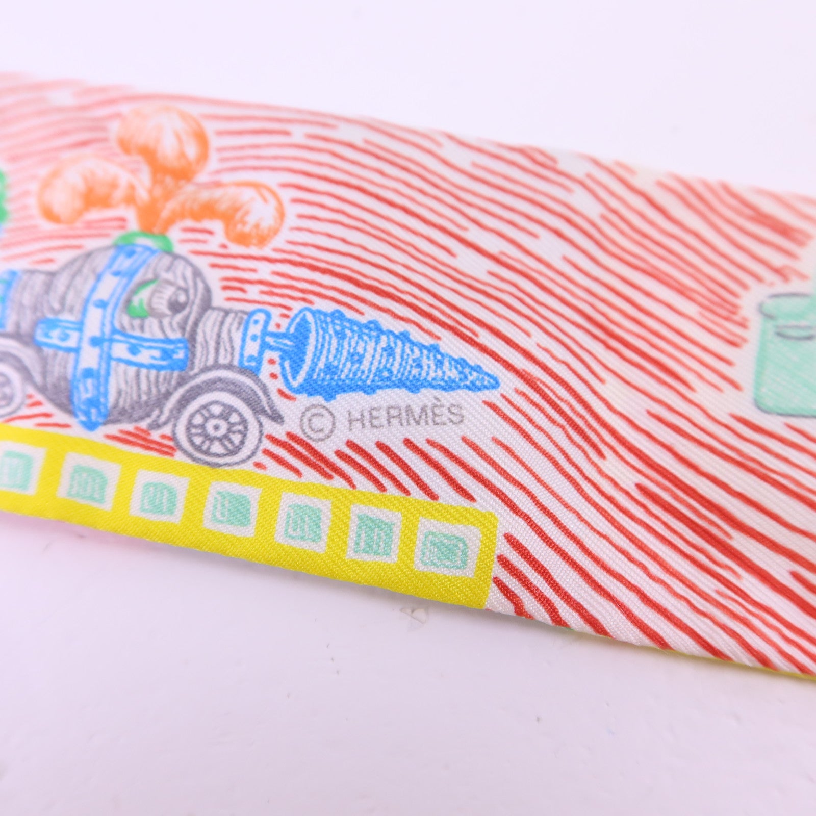 HERMES 絲質Twilly絲巾
