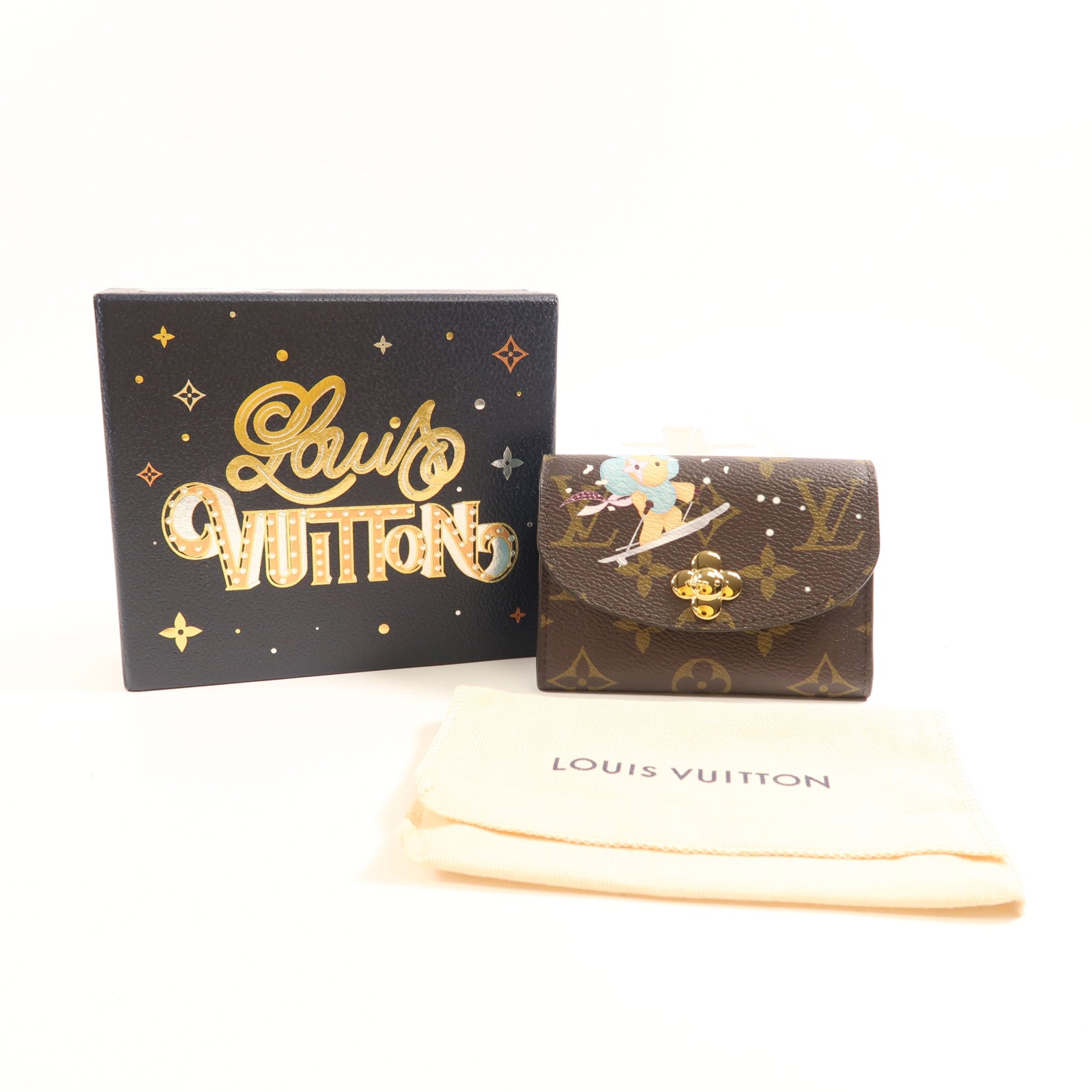 LOUIS VUITTON Monogram Rosalie Coin Purse金扣零錢包