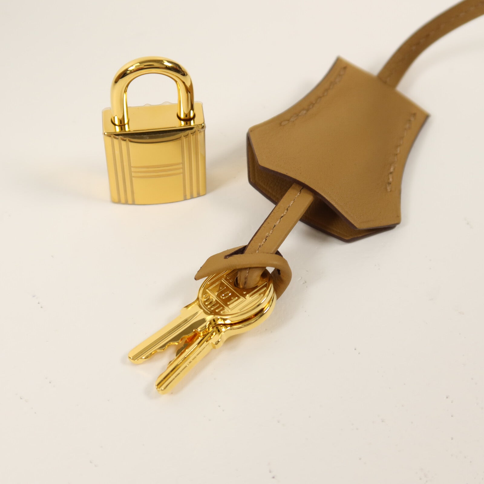 HERMES Swift皮革Birkin 25手挽袋Biscuit