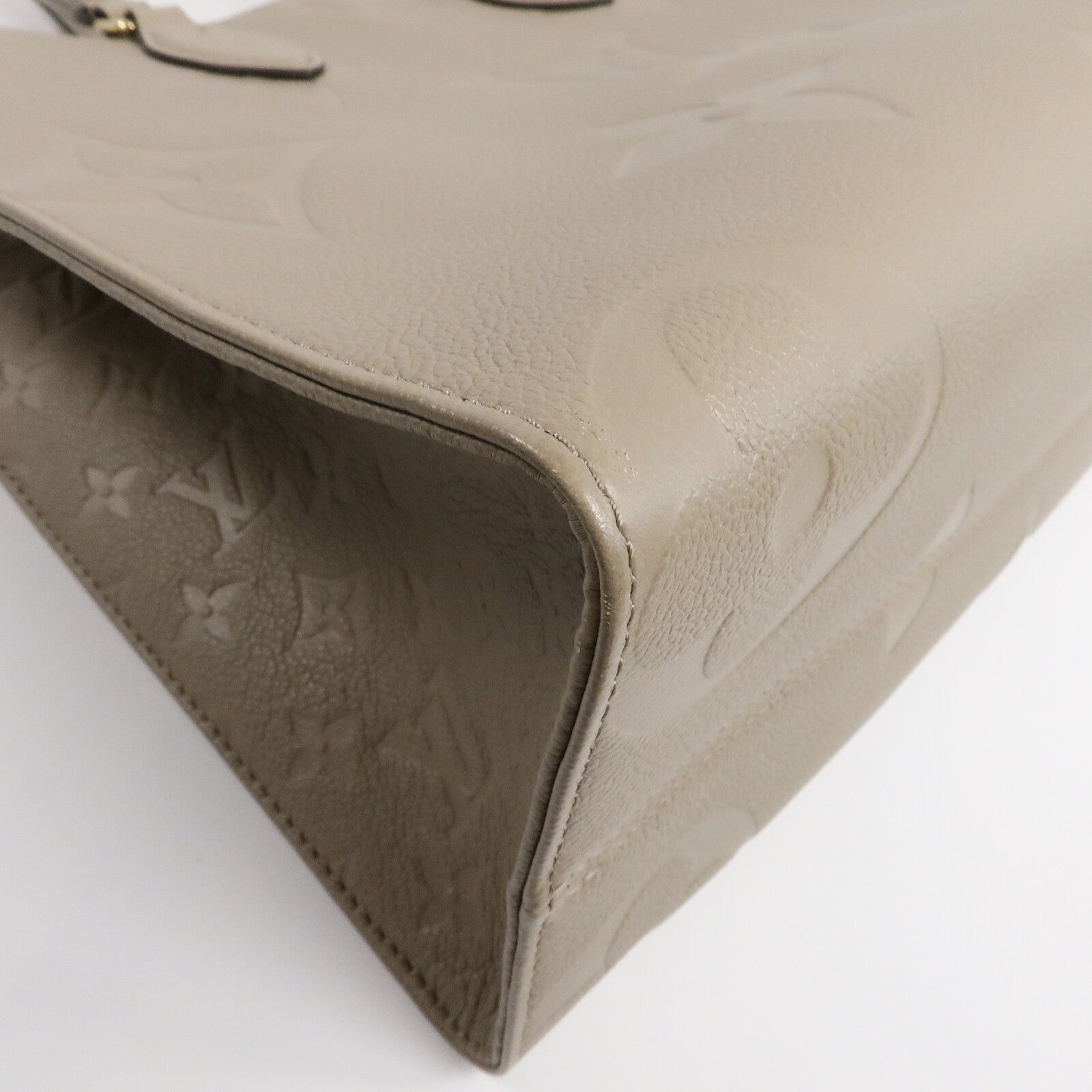 LOUIS VUITTON Monogram Empreinte On The Go MM金扣手挽肩背兩用袋