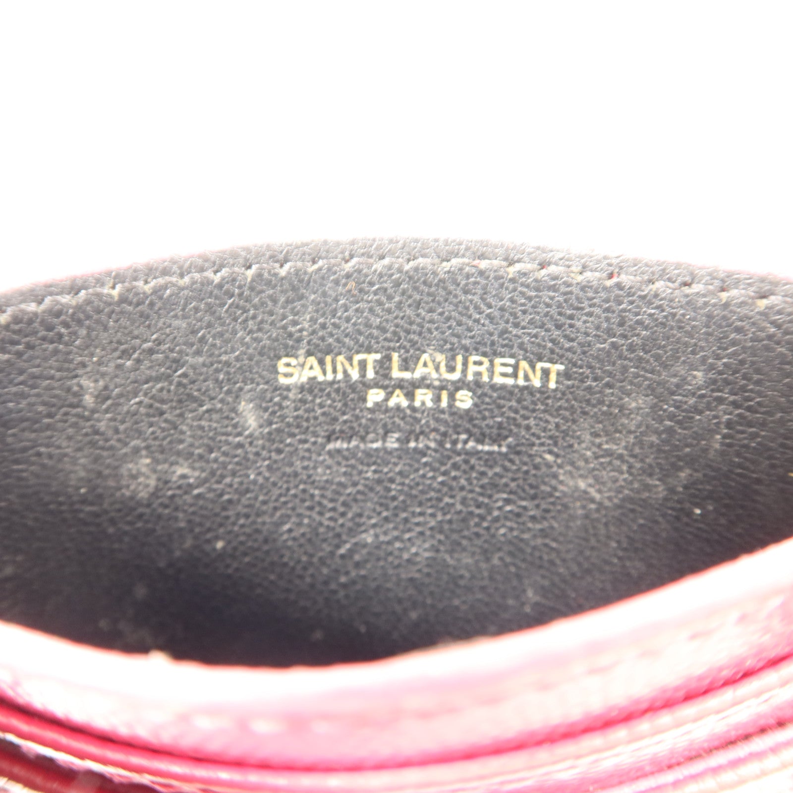 SAINT LAURENT 牛皮皮革Card Case金扣卡片套