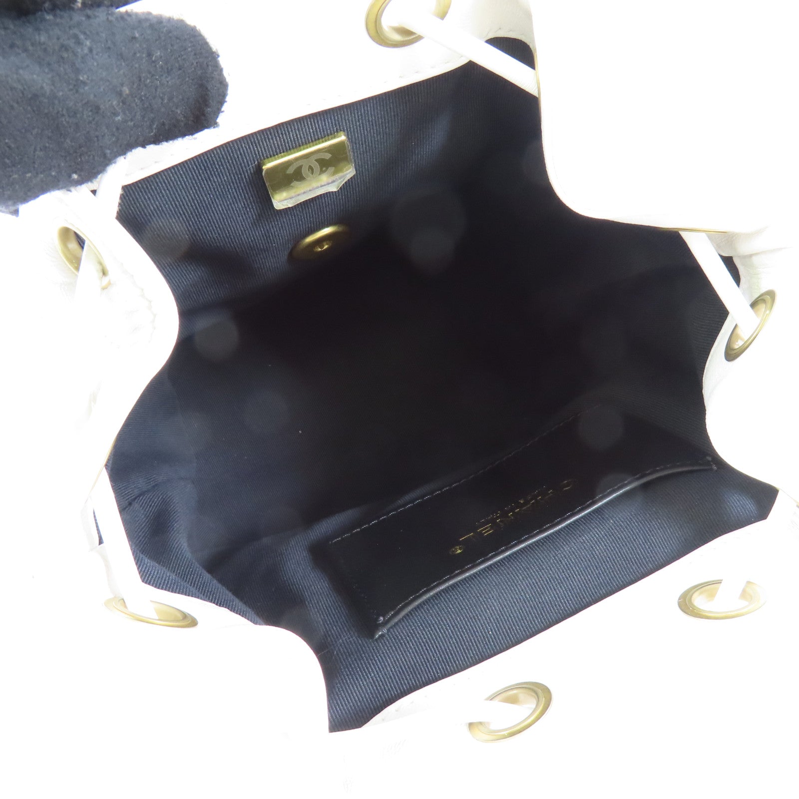 CHANEL 羊皮皮革Ado Backpack金扣背包