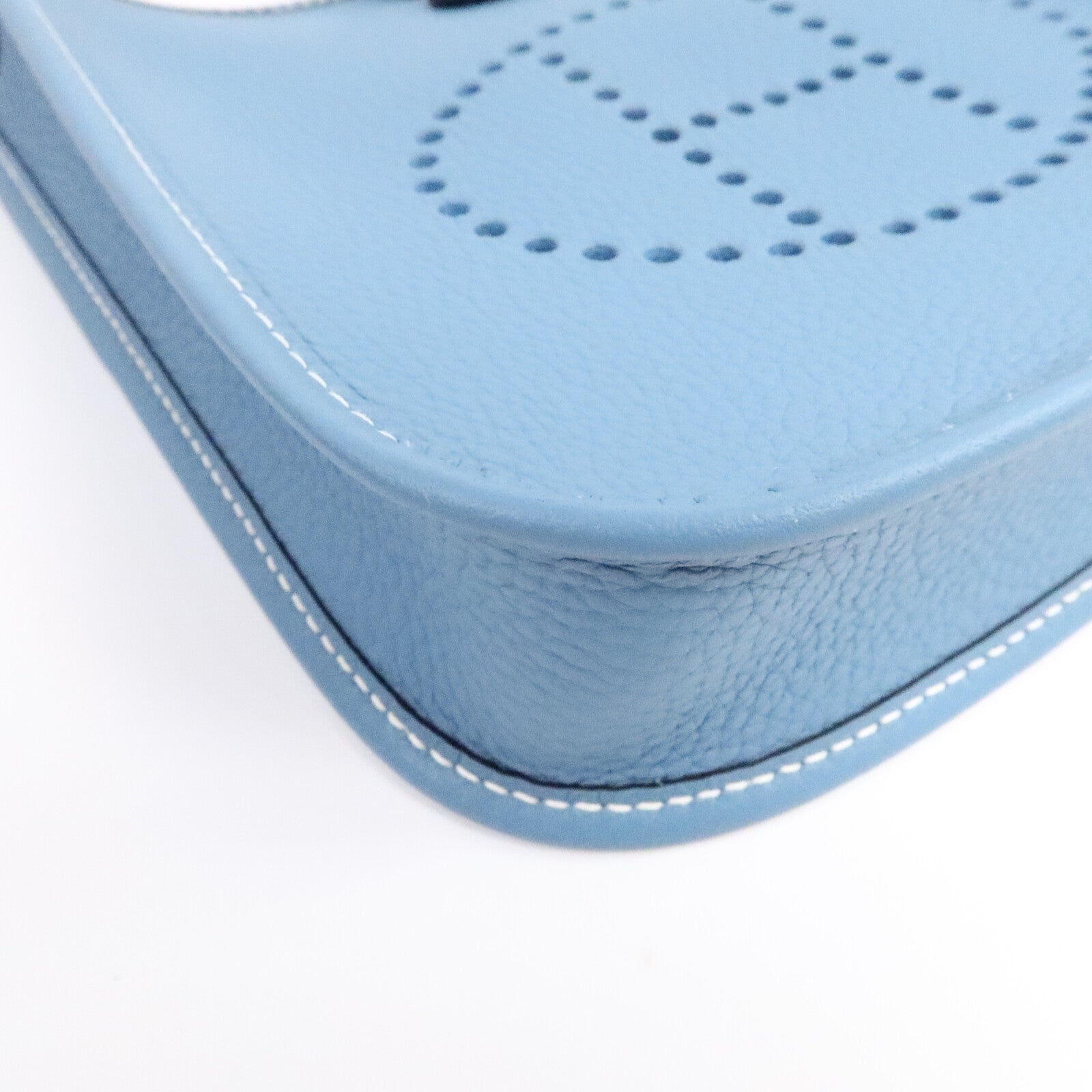 HERMES Clemence皮革Evelyne TPM肩背袋New Blue Jean