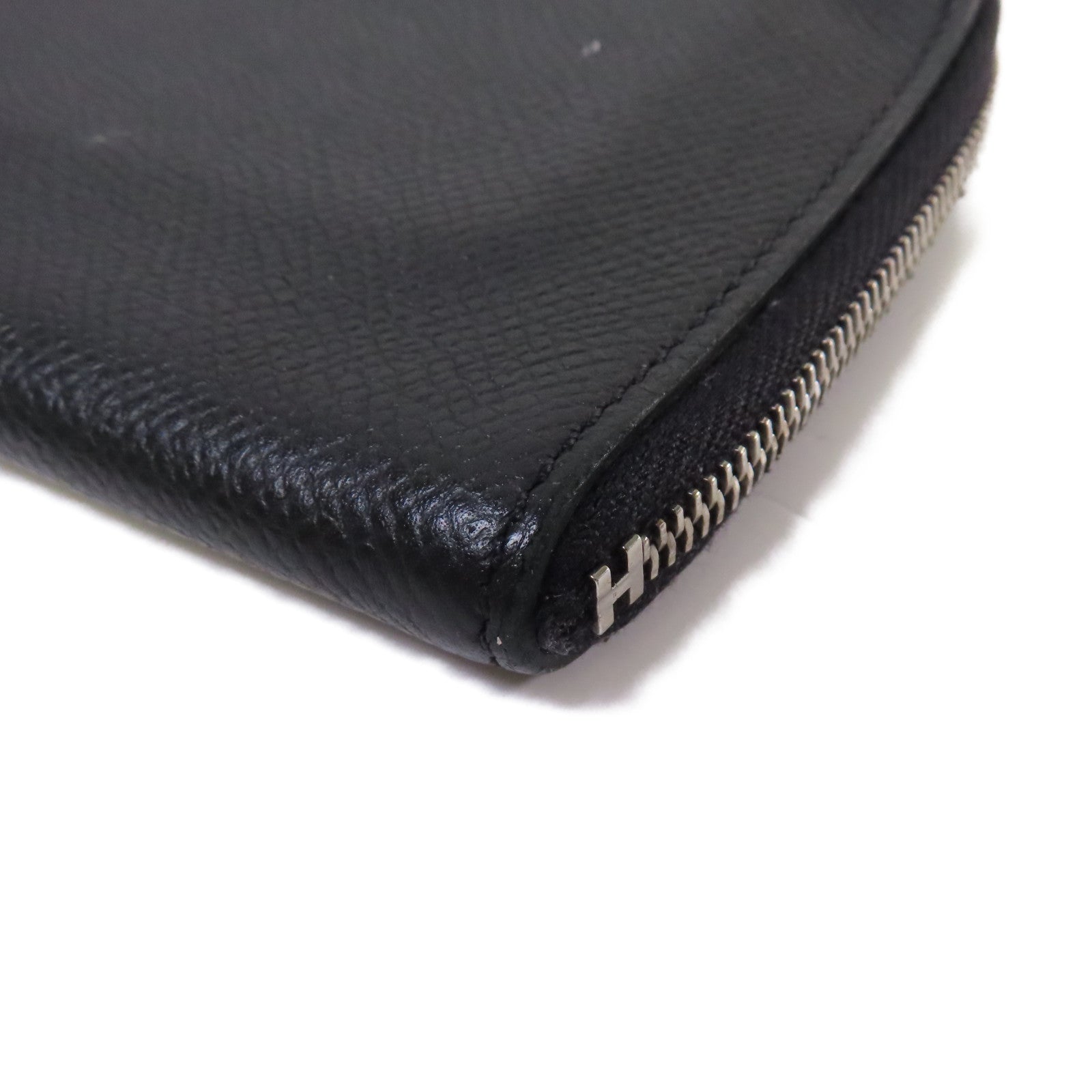 HERMES 【激減優惠】Epsom皮革Card/Coin Case銀扣零錢包/卡片套Noir黑色
