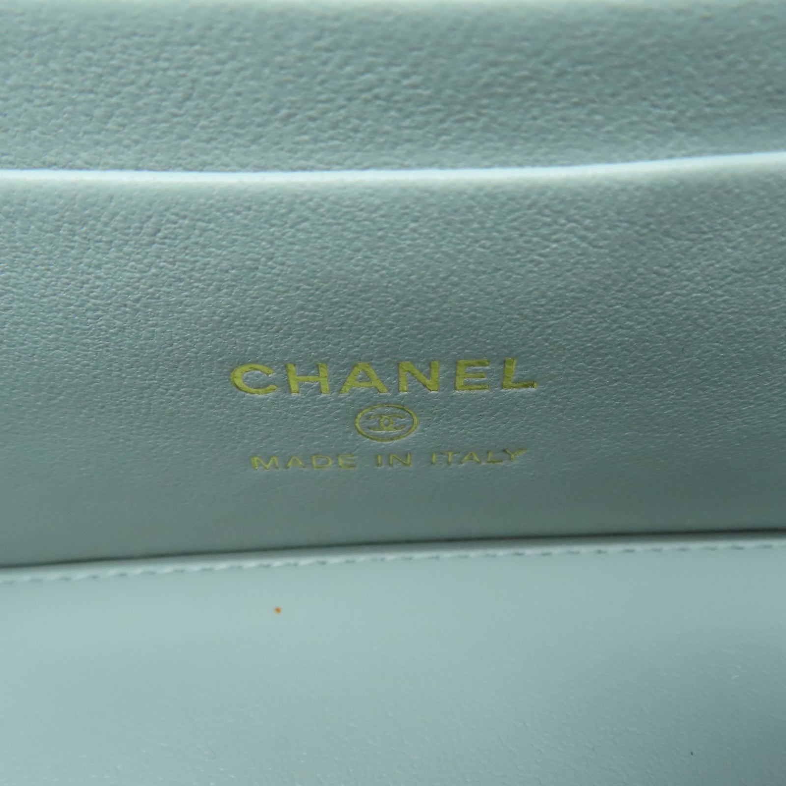 CHANEL 【清倉大減價】羊皮皮革Chain Shoulder金扣肩背袋淺綠色