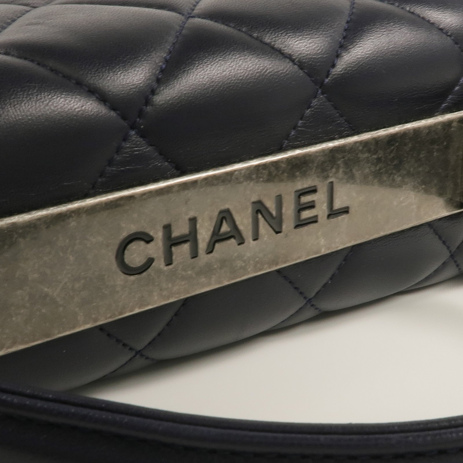 CHANEL 【激減優惠】羊皮皮革Trendy CC Large銀扣手挽肩背兩用袋