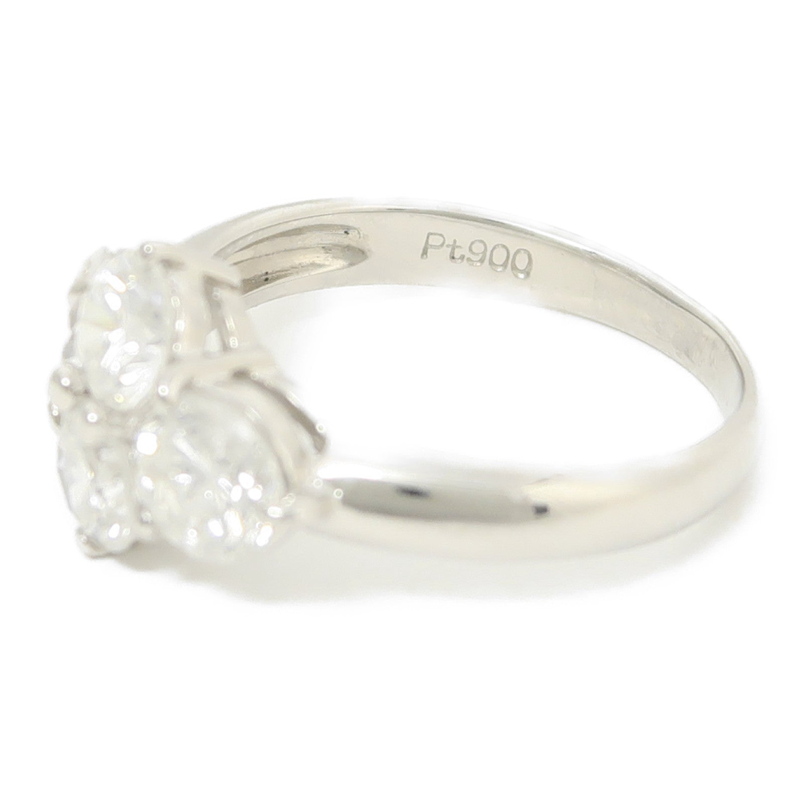 JEWELRY 【激減優惠】PT900鉑金Diamond Ring鑽石戒指US#5.75
