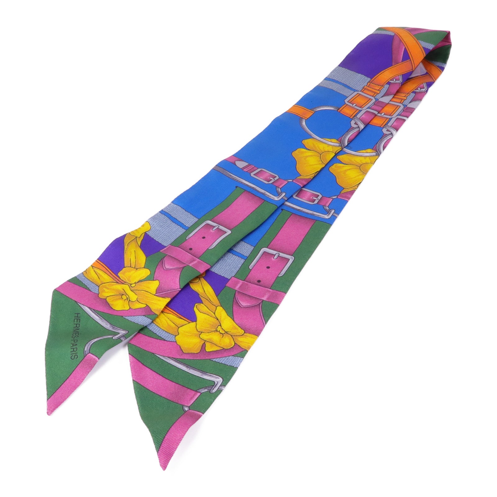 HERMES 絲質Twilly絲巾