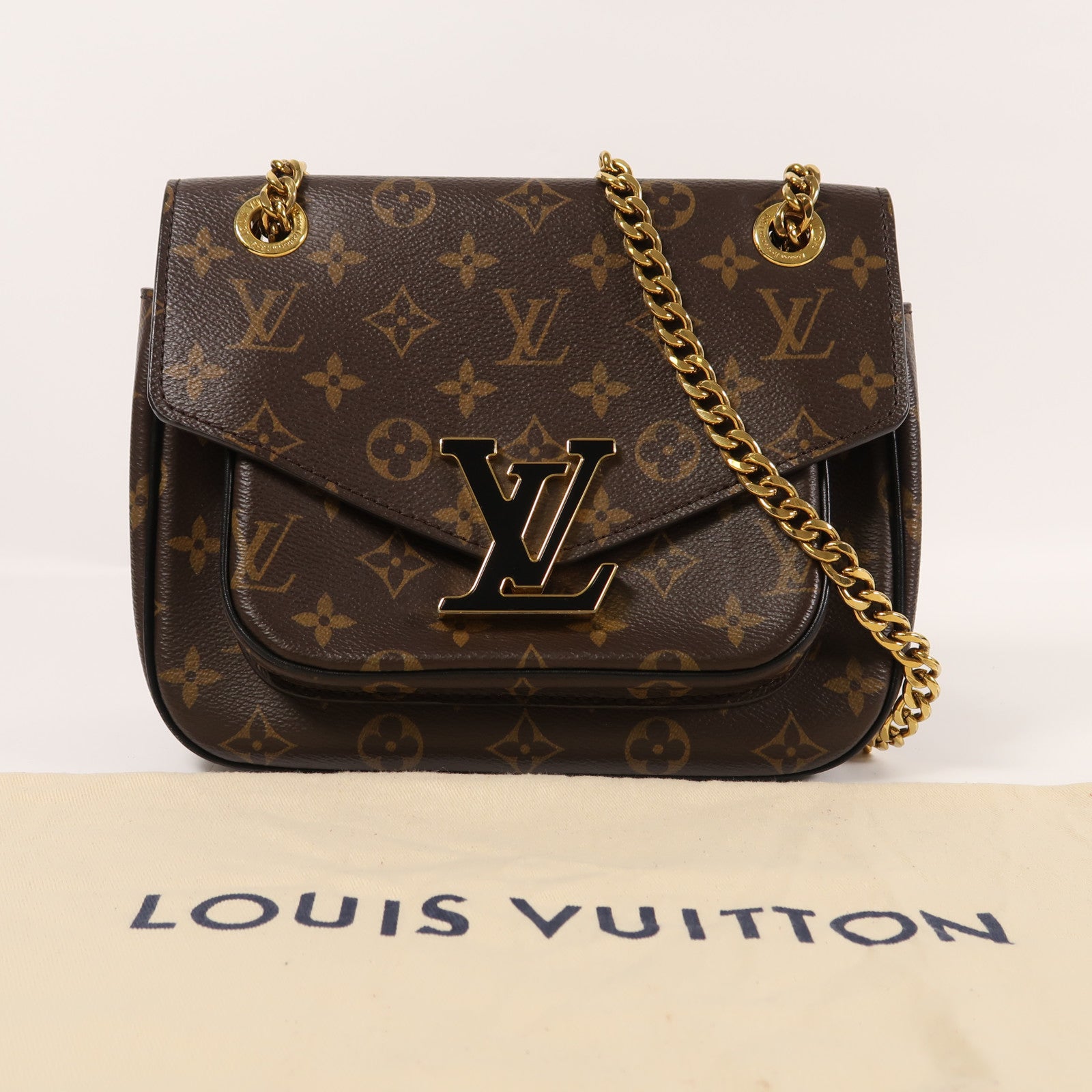 LOUIS VUITTON Monogram Passy金扣肩背袋