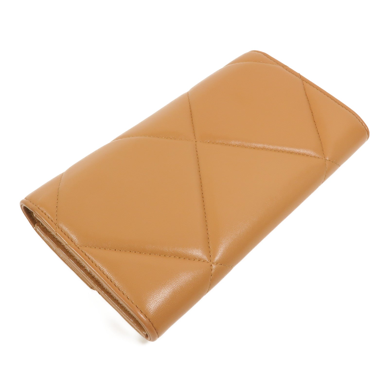 CHANEL 羊皮皮革C19 Long Wallet長錢包